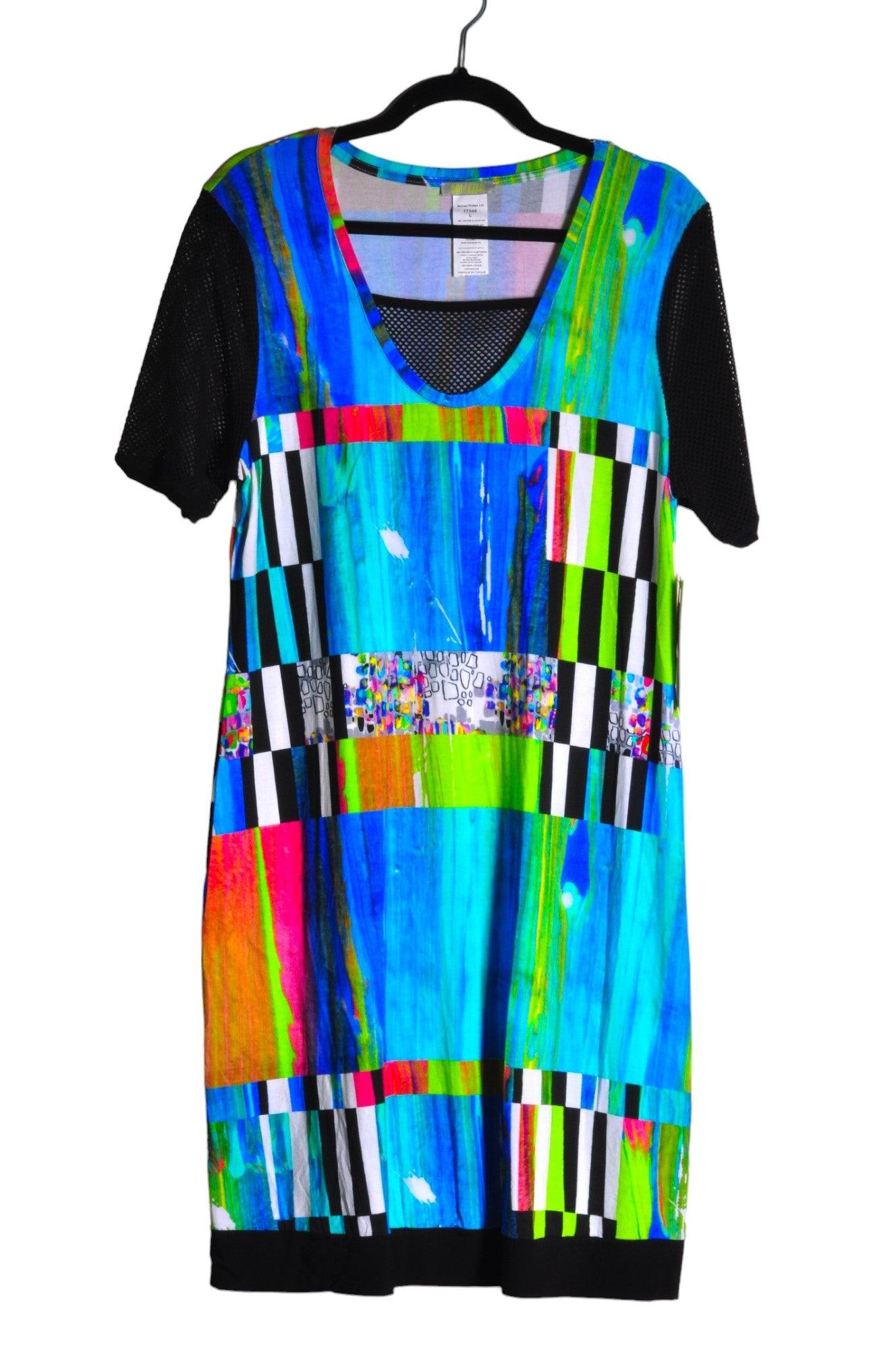 DOLCEZZA Stylish Women's Blue Maxi Dress - Regular Fit, Size L