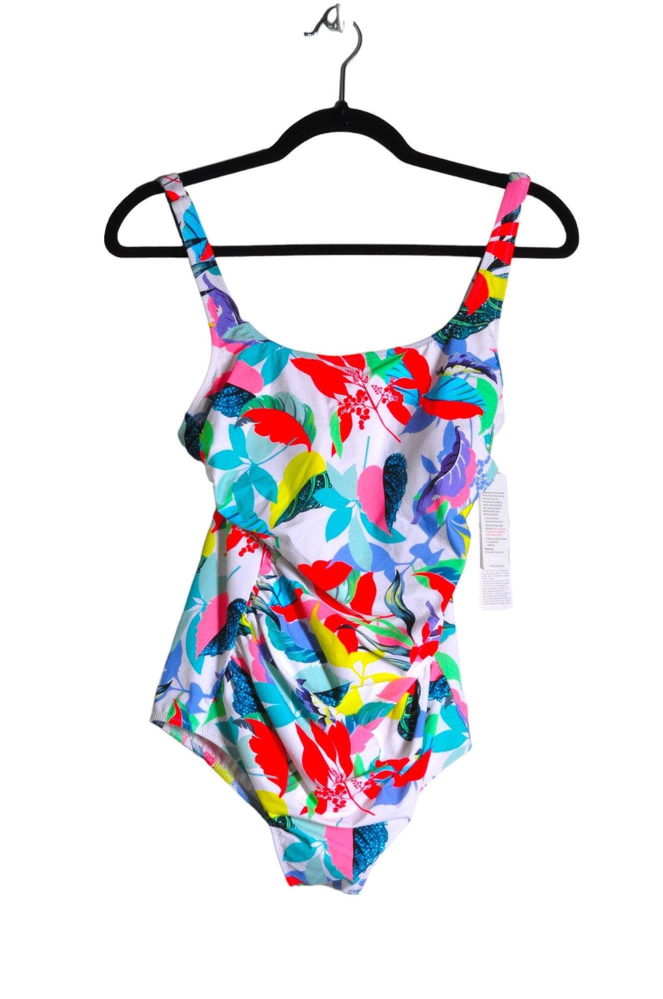ANITA Stylish Women's One Piece White Swimsuit - Regular Fit, Size 12