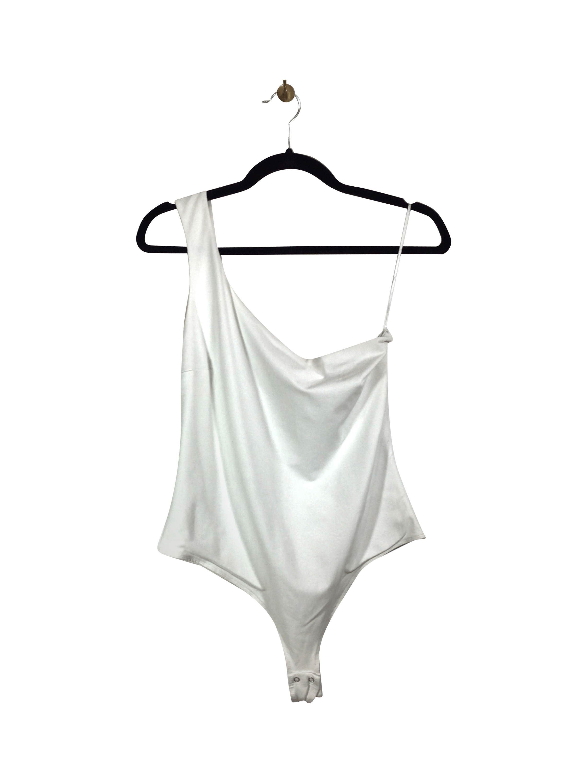 DYNAMITE Stylish Women's White Regular Fit Bodysuit - Size L