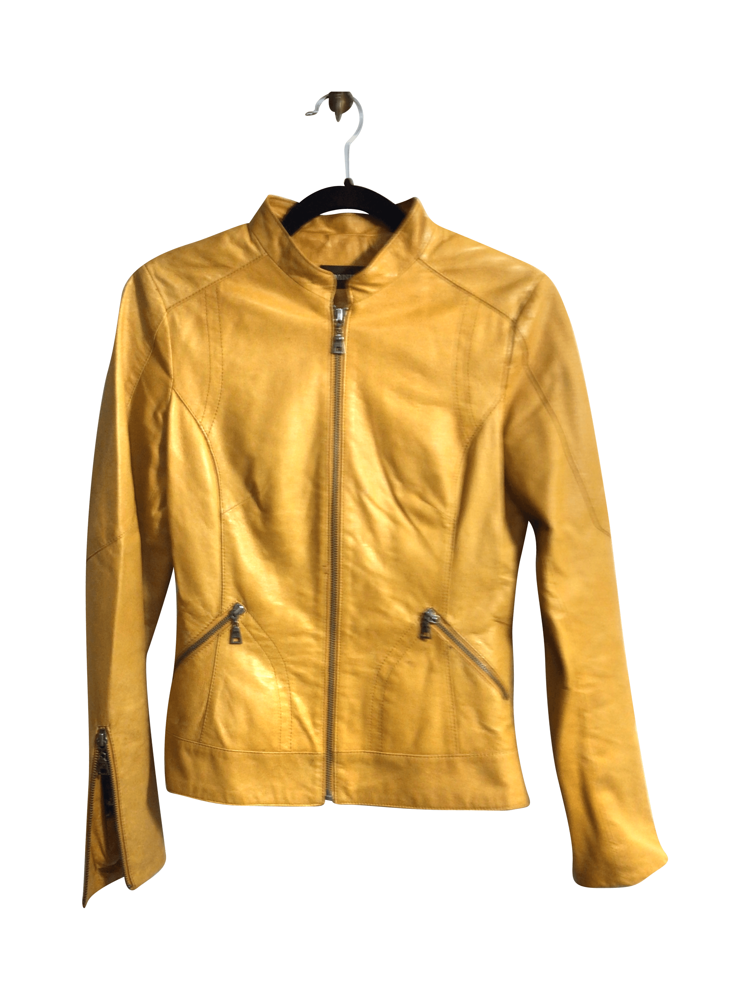 DANIER Stylish Women's Regular Fit Yellow Coat - XXS
