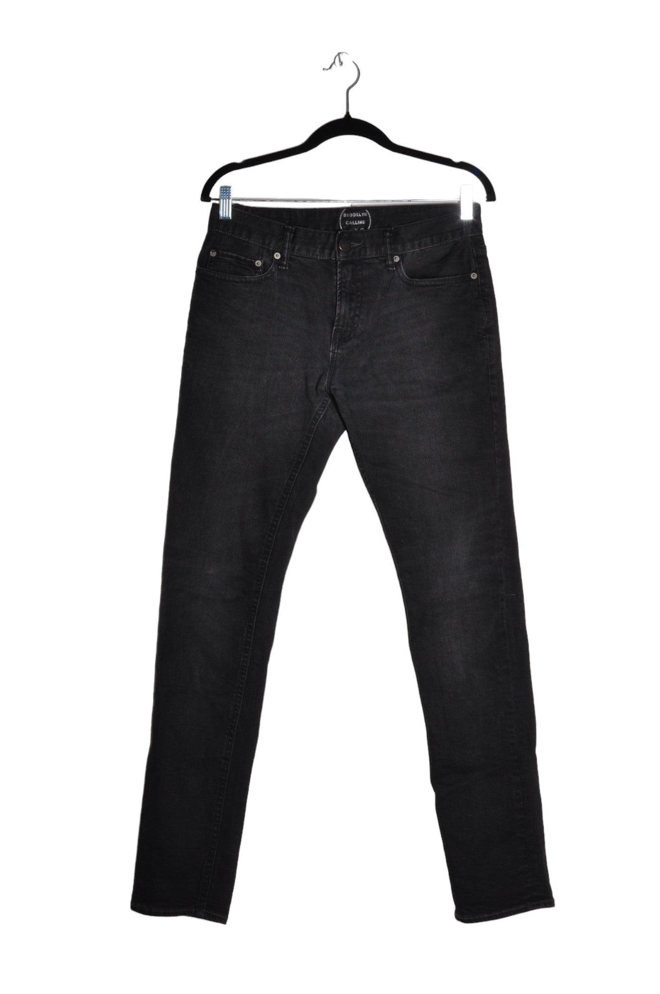 BROOKLYN CALLING Stylish Women's Straight-Legged Regular Fit Black Jeans - Size S