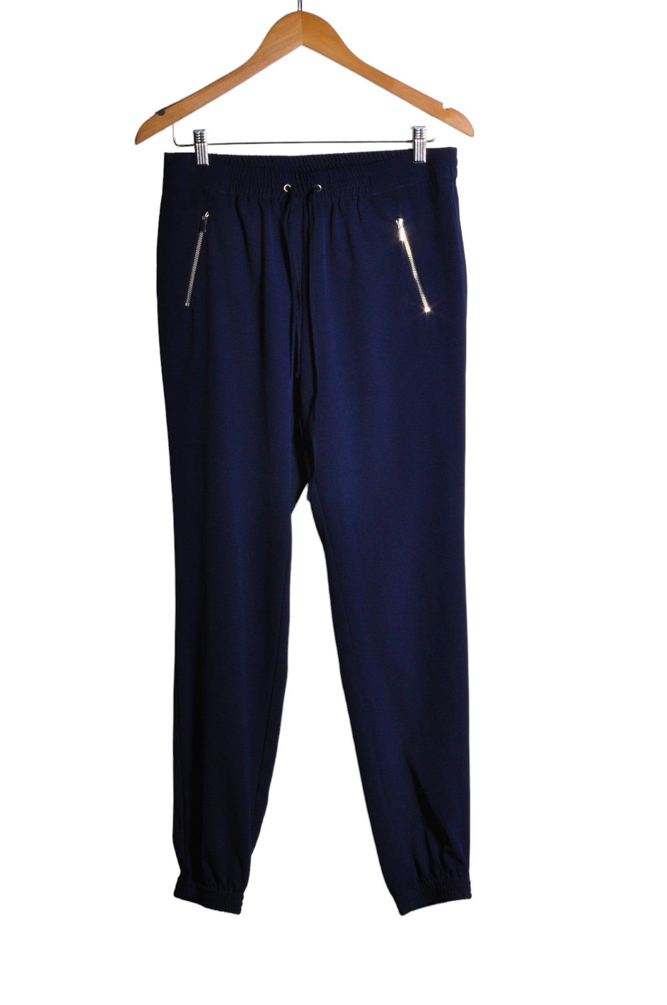 NEW YORK & COMPANY Stylish Women's Blue Regular-Fit Activewear Jogging Pants - Size S