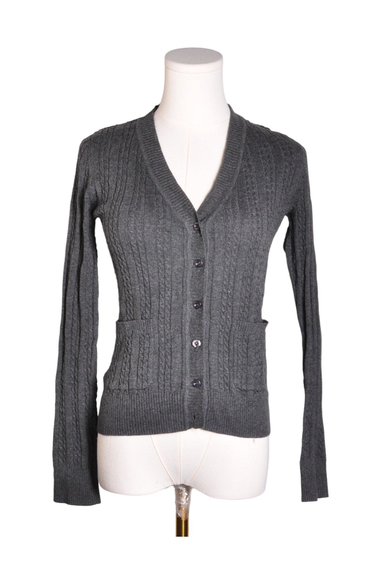 JESSICA Stylish Women's Gray Regular-Fit Cardigan in XS Size