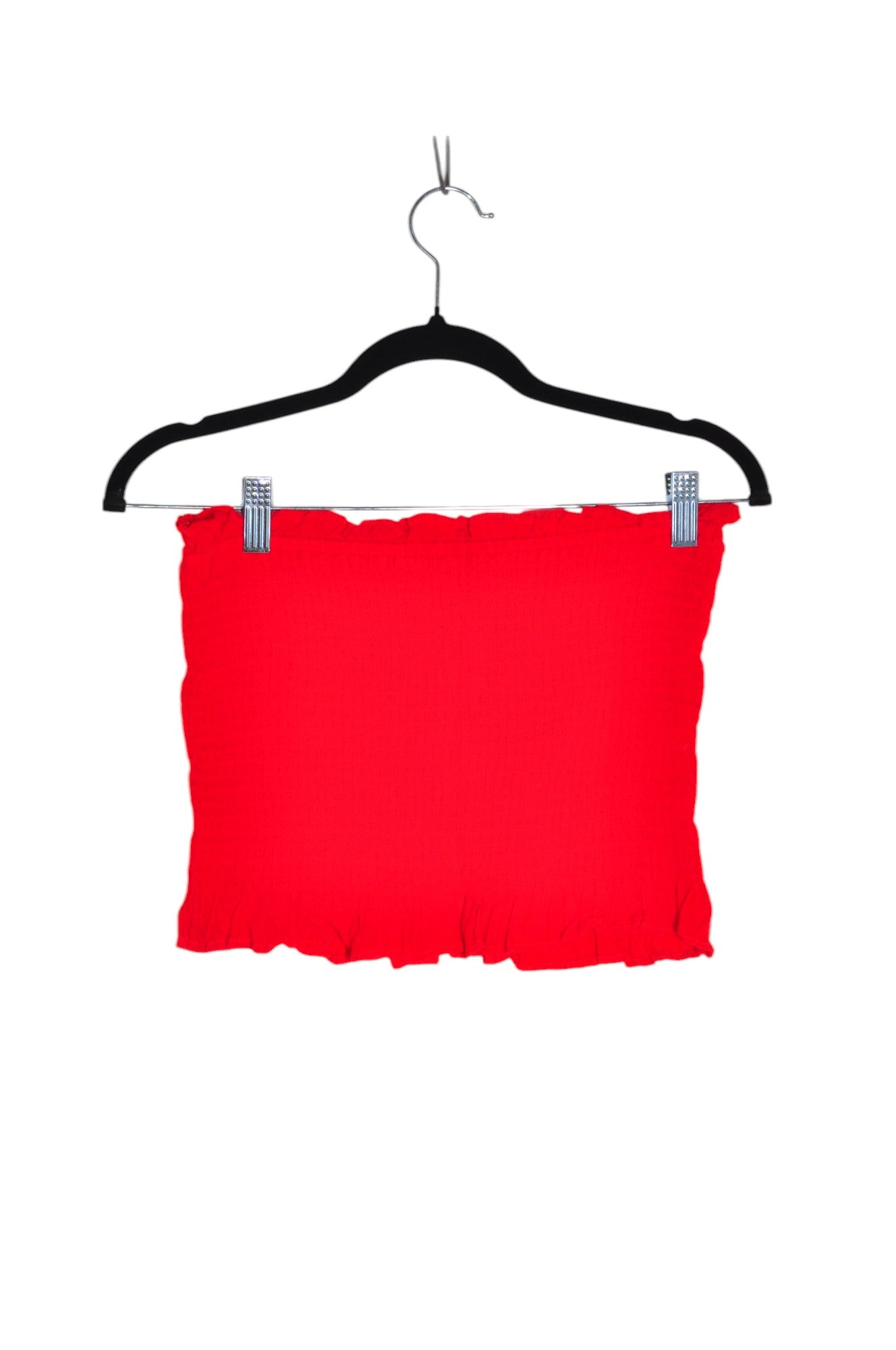 AMERICAN EAGLE Stylish Women's Red Regular Fit Crop Tops - Size M