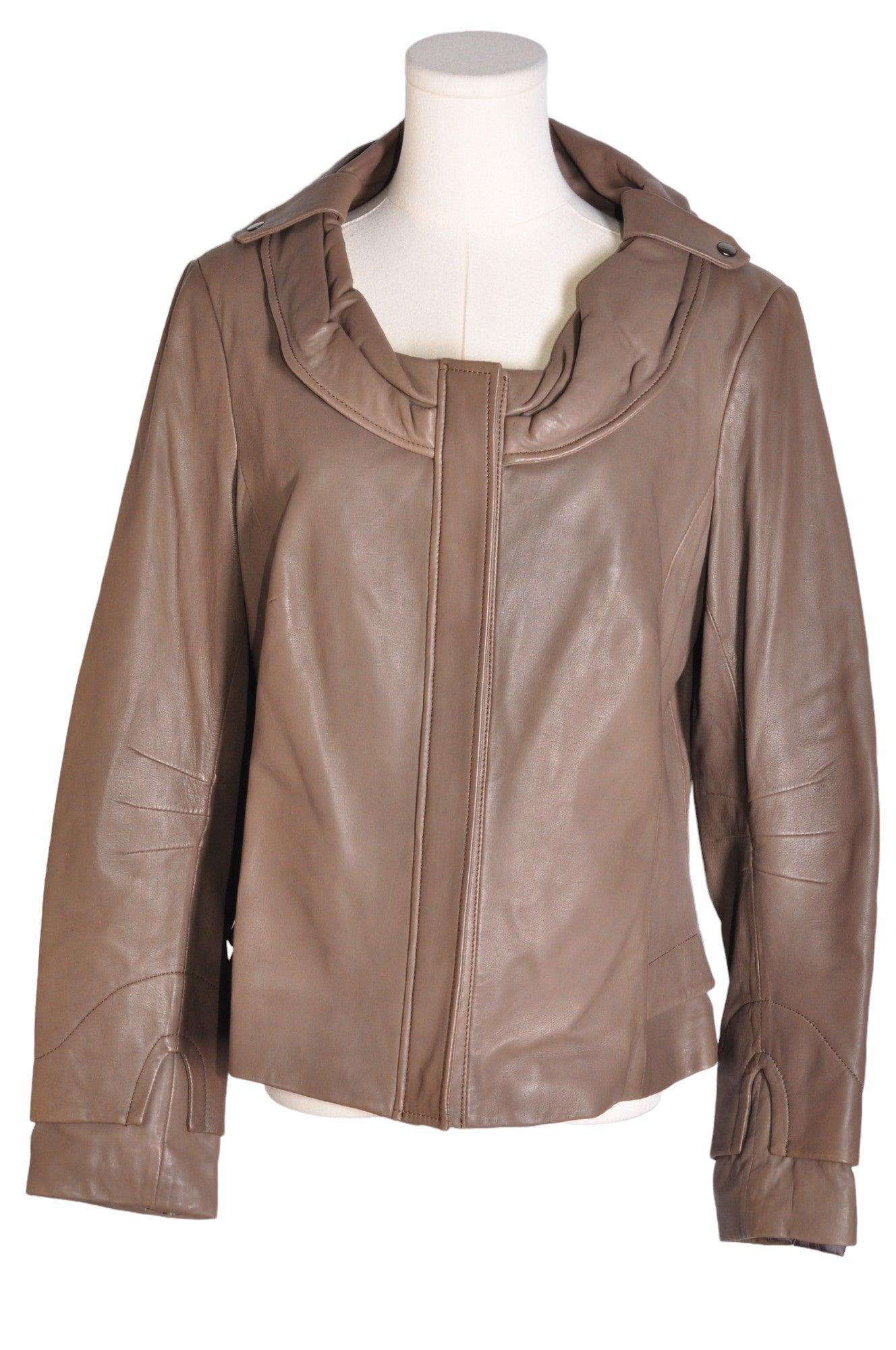 DANIER Stylish Women's Regular-Fit Brown Coat - Size L