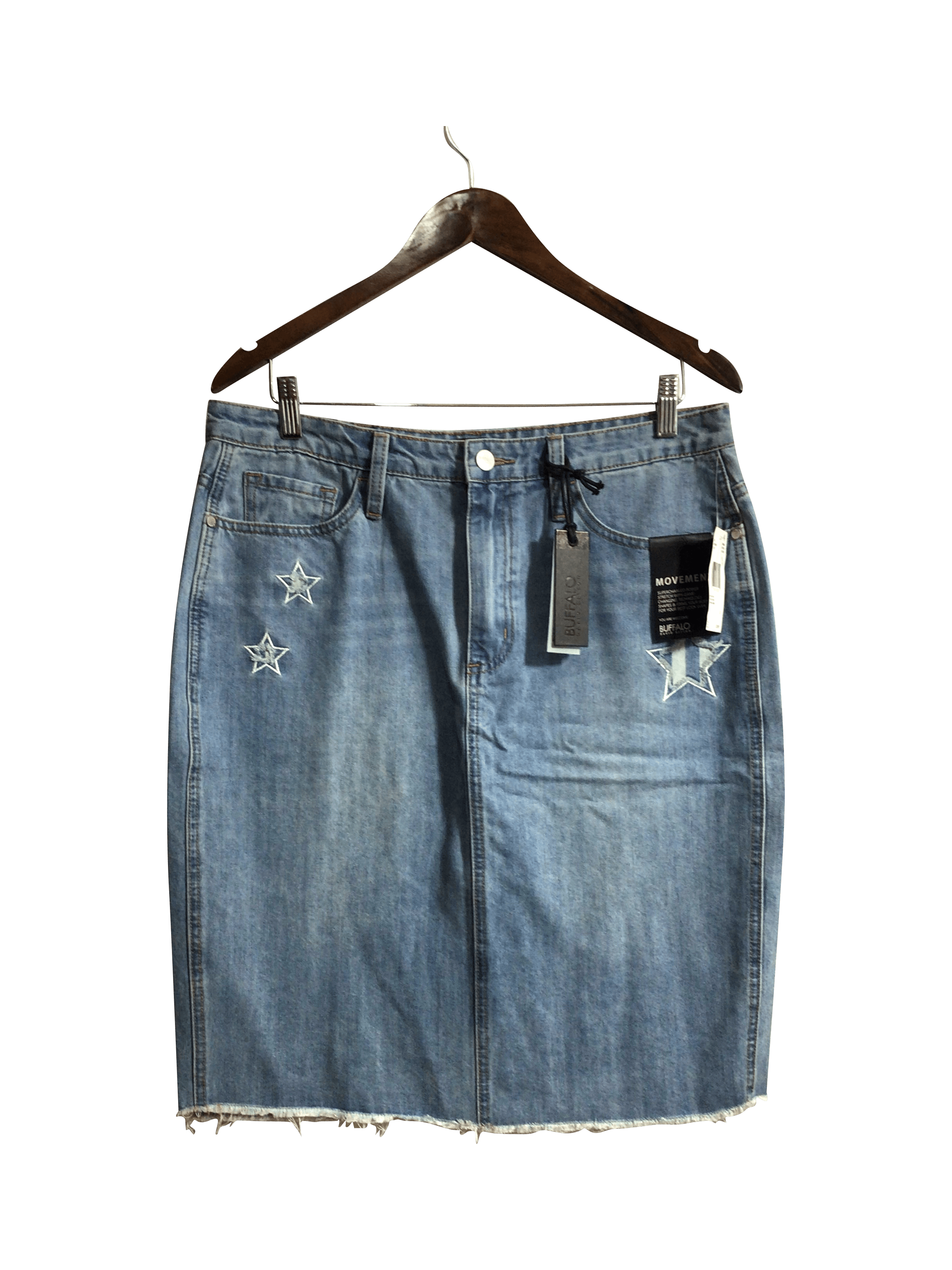BUFFALO BY DAVID BITTON Stylish Women's Blue Denim Skirts - Regular Fit, Size 31