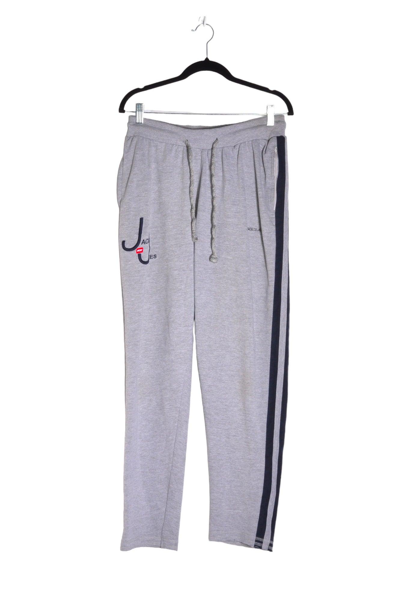 JACK AND JONES Men's Stylish Gray XXL Regular Fit Activewear Joggings