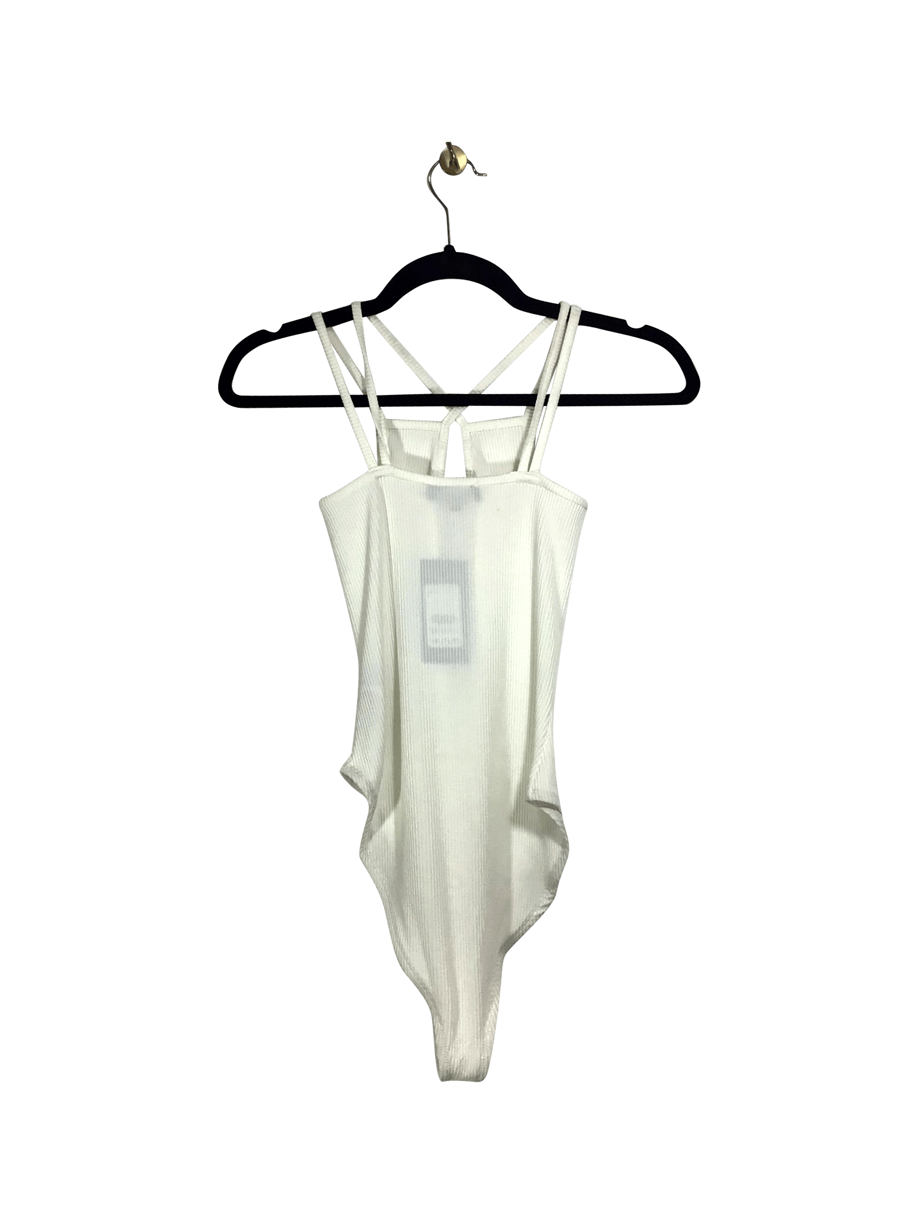 NEW LOOK Stylish White Regular Fit Bodysuit - Size 6