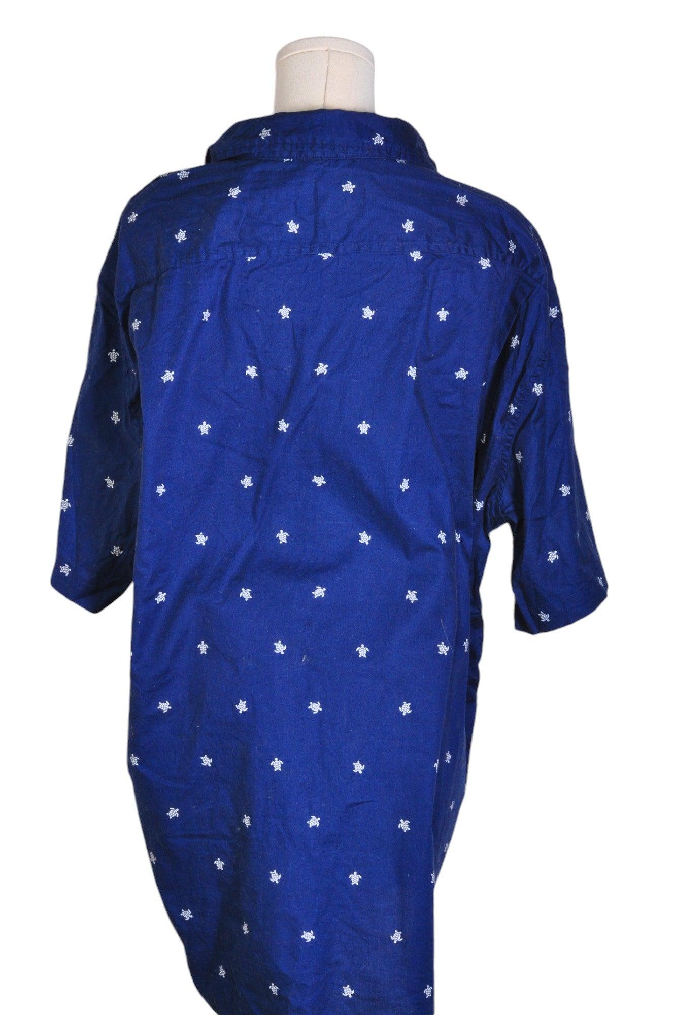 JACHS NEW YORK Stylish Women's Blue XXL Regular Fit Button Down Tops