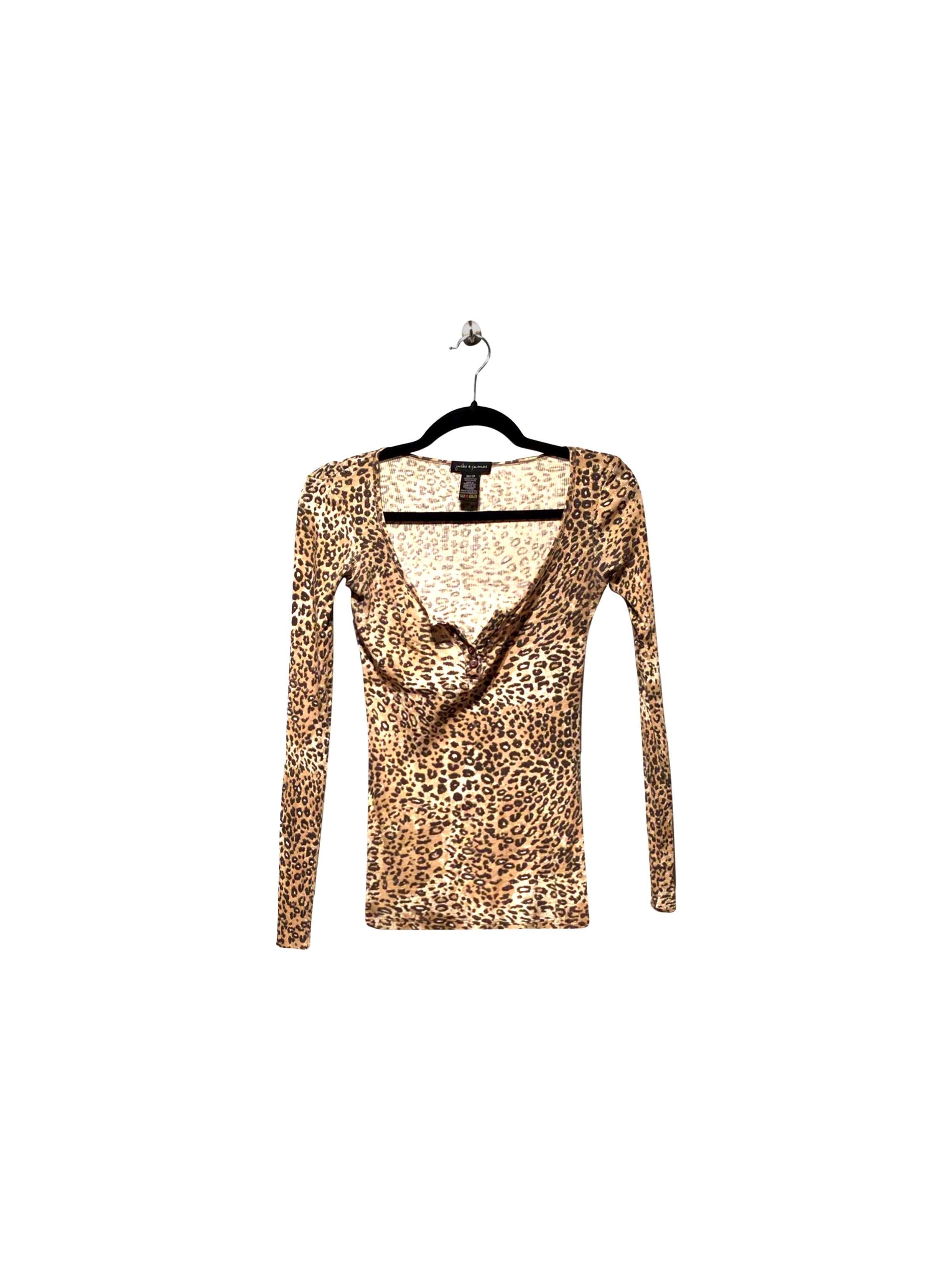 JULES + JAMES Stylish Regular Fit Brown Blouse - Size XS