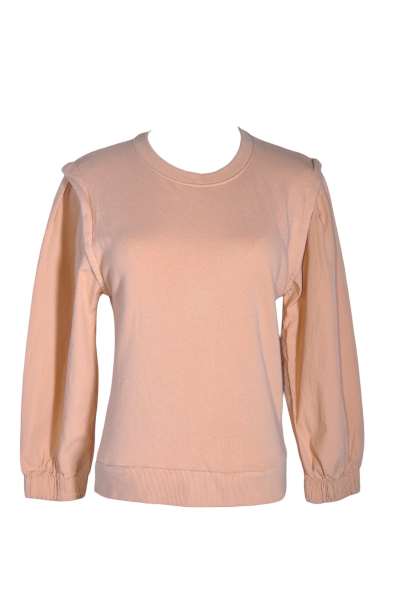 Stylish NATION Women's Pink Regular Fit Sweatshirt - Size XS