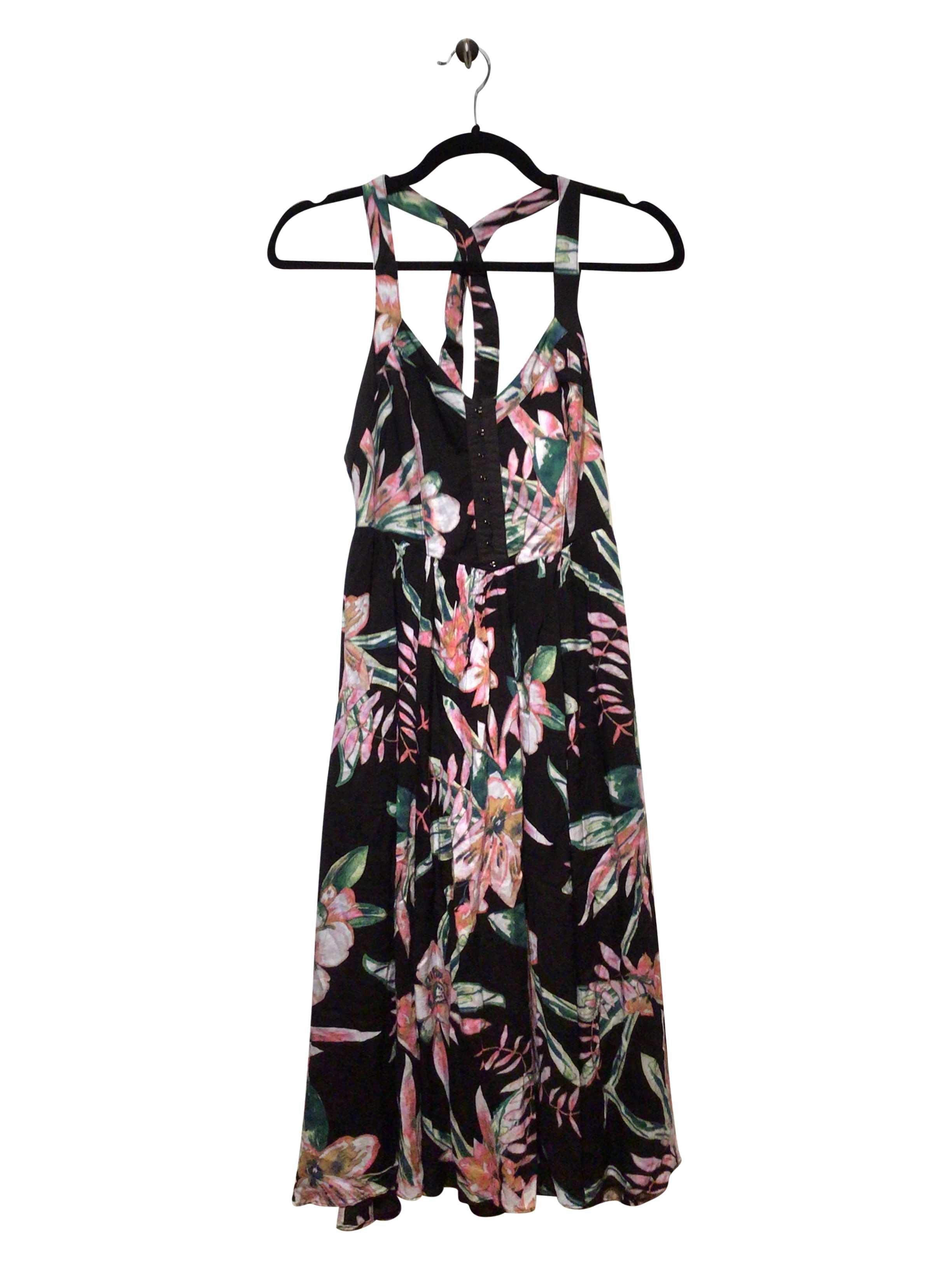 KINCHI Stylish Regular Fit Ankle-Length Black Shift Dress - Size 0