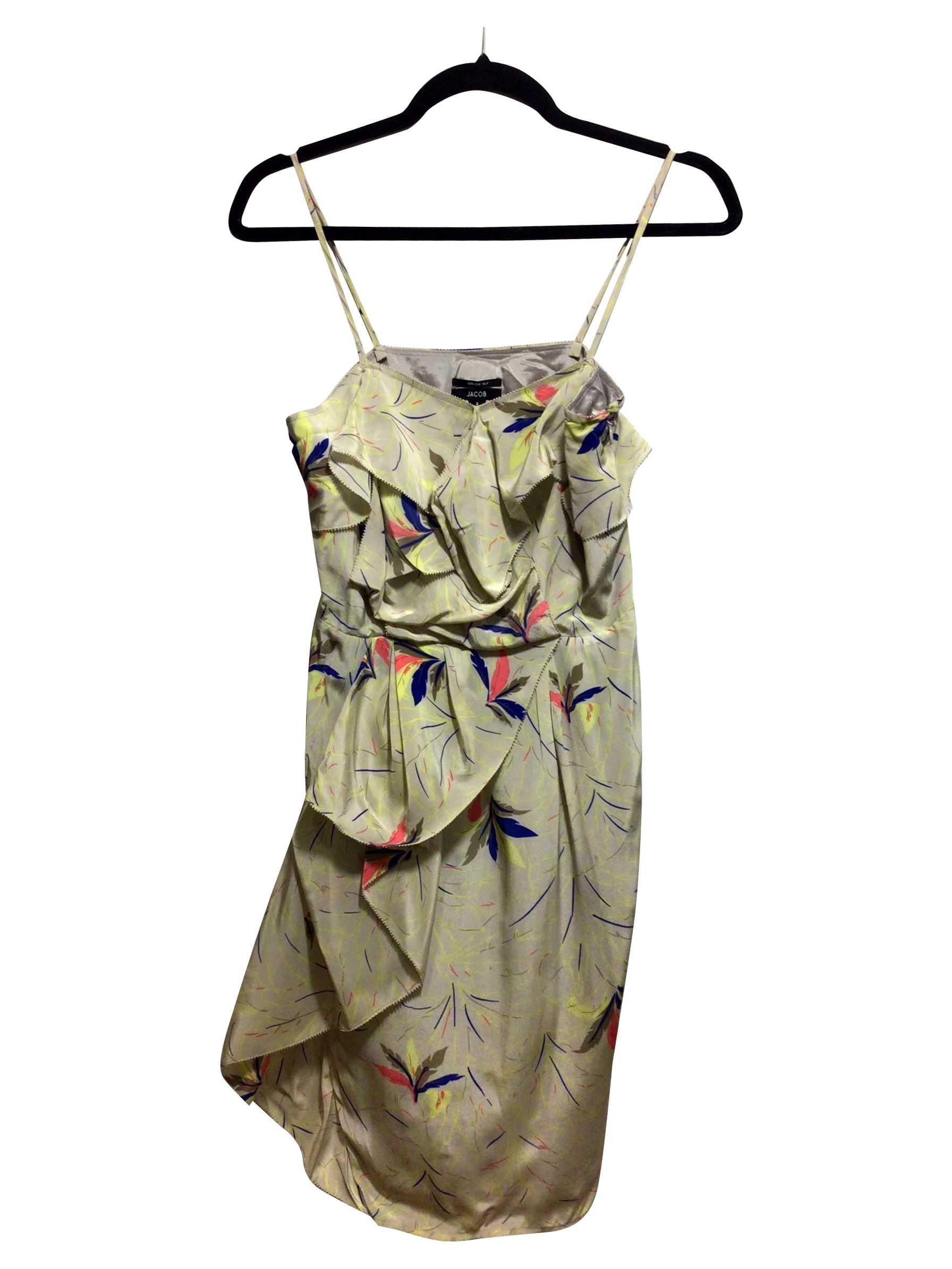 Stylish JACOB Regular Fit Second - Hand Beige Mini Dress Size 2