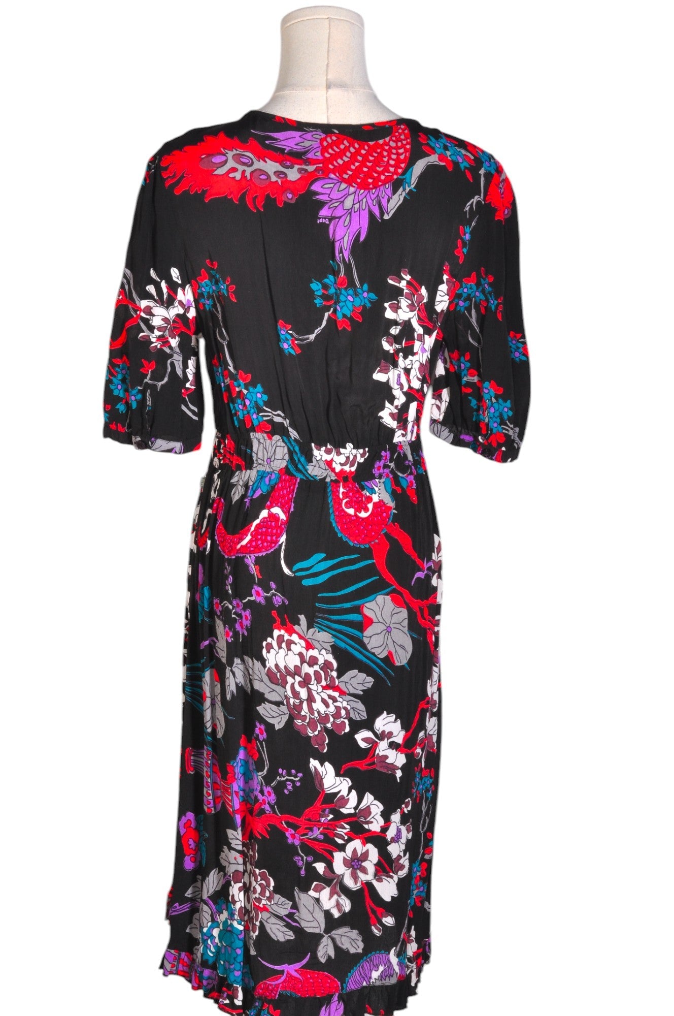 DEX Stylish Women's Black Regular Fit & Flare Dress - Size L