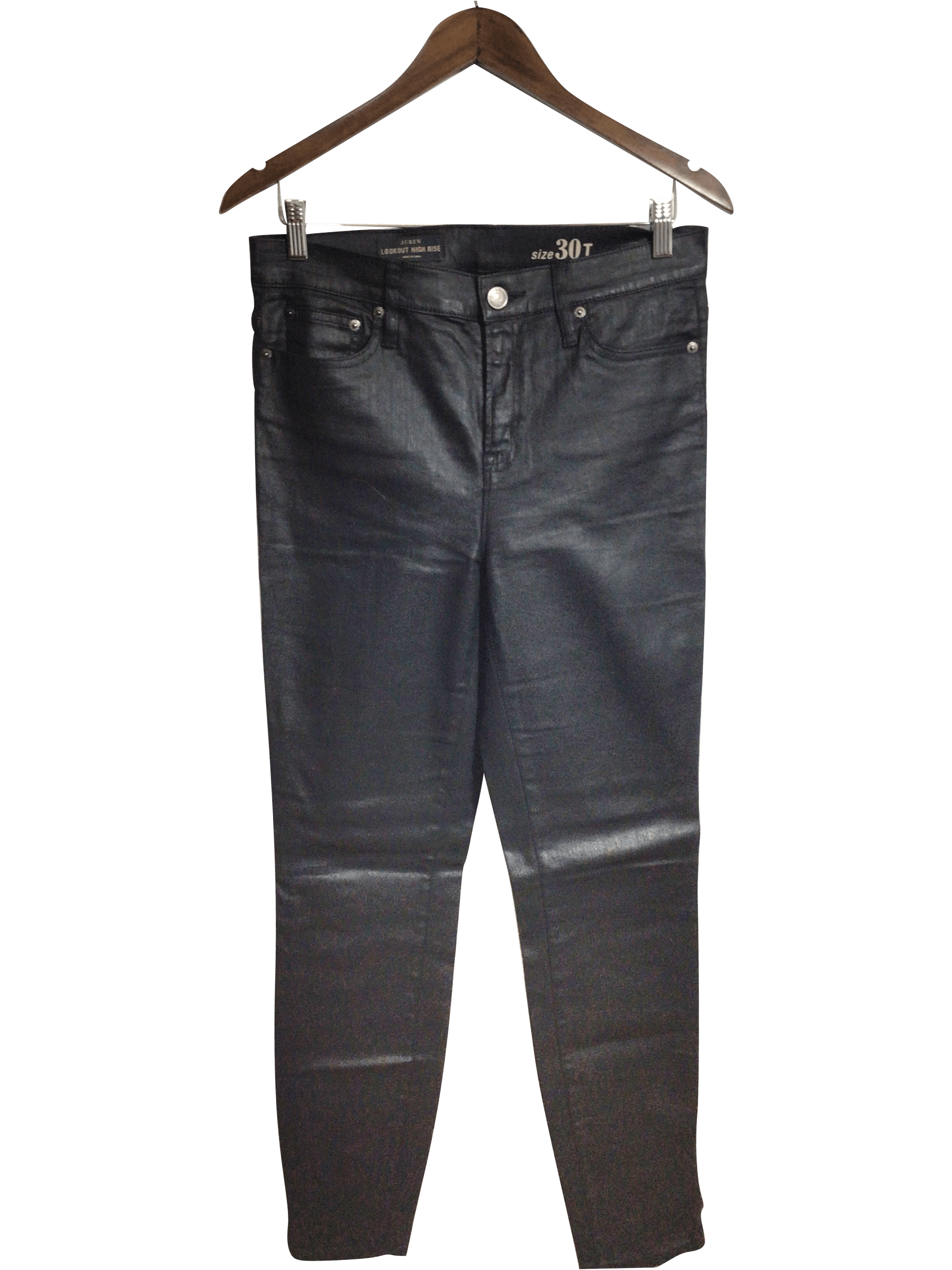 J. CREW Stylish Women's Regular Fit Black Work Pants - Size 30