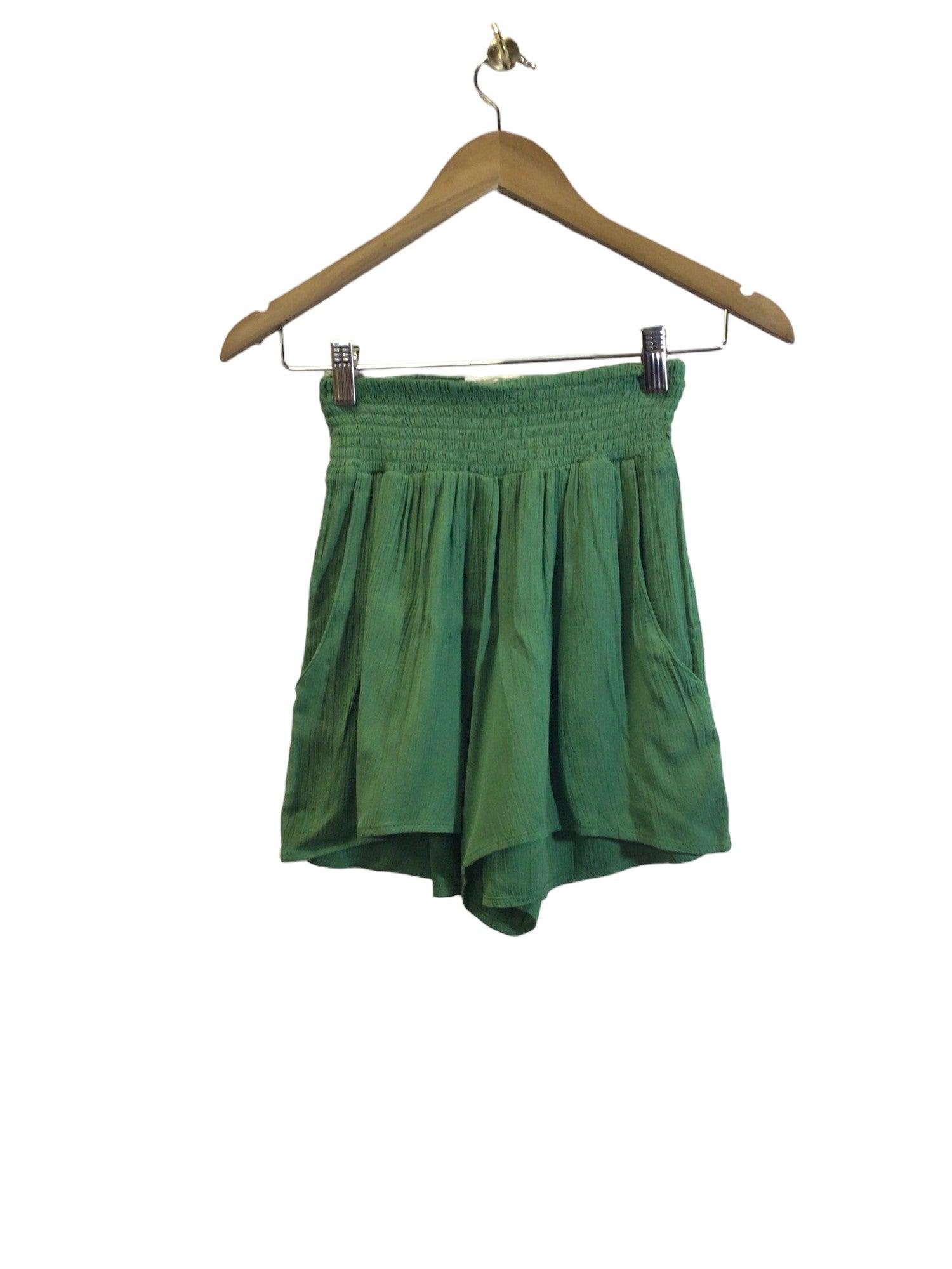 KOY RESORT Stylish Women's Classic Green Regular-Fit Shorts - Size XS
