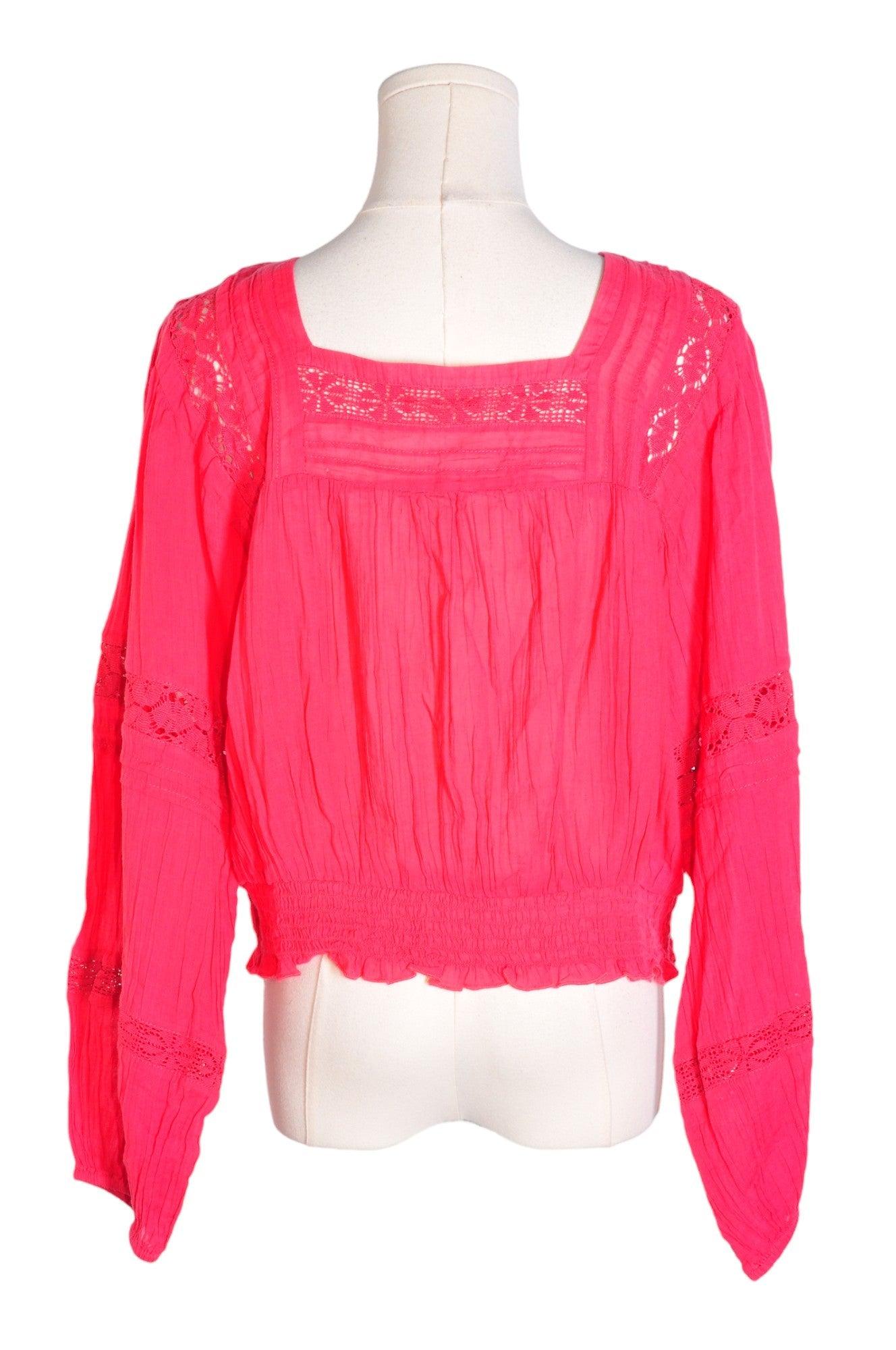 Stylish AMERICAN EAGLE Red Regular-Fit Women's Blouses in Size L