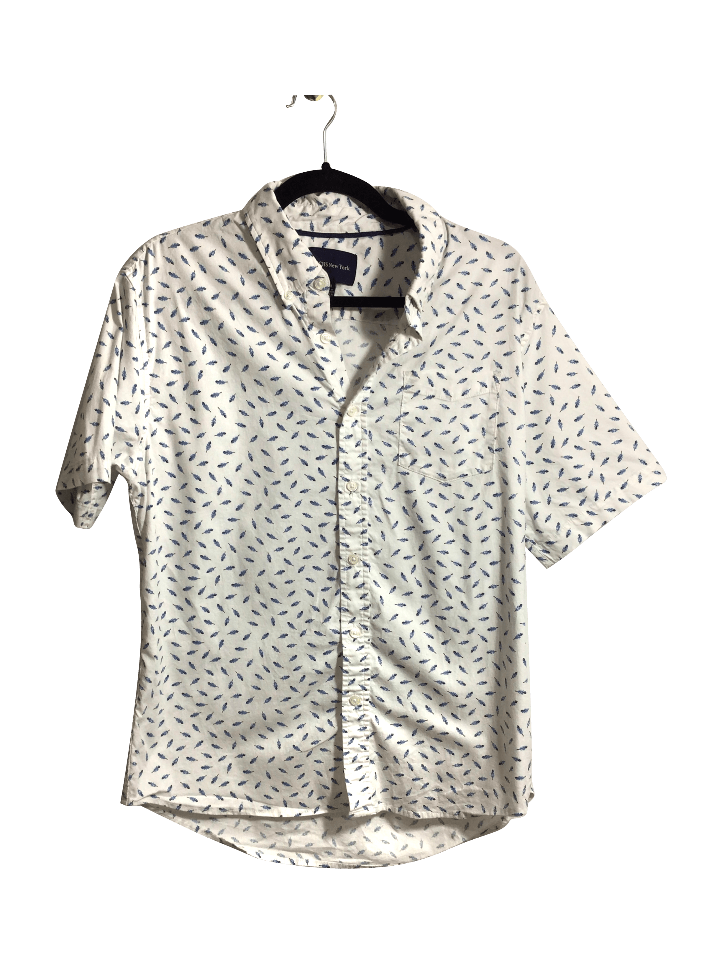 JACHS NEW YORK Stylish Women's White Button - Down Tops in Regular Fit - Size M