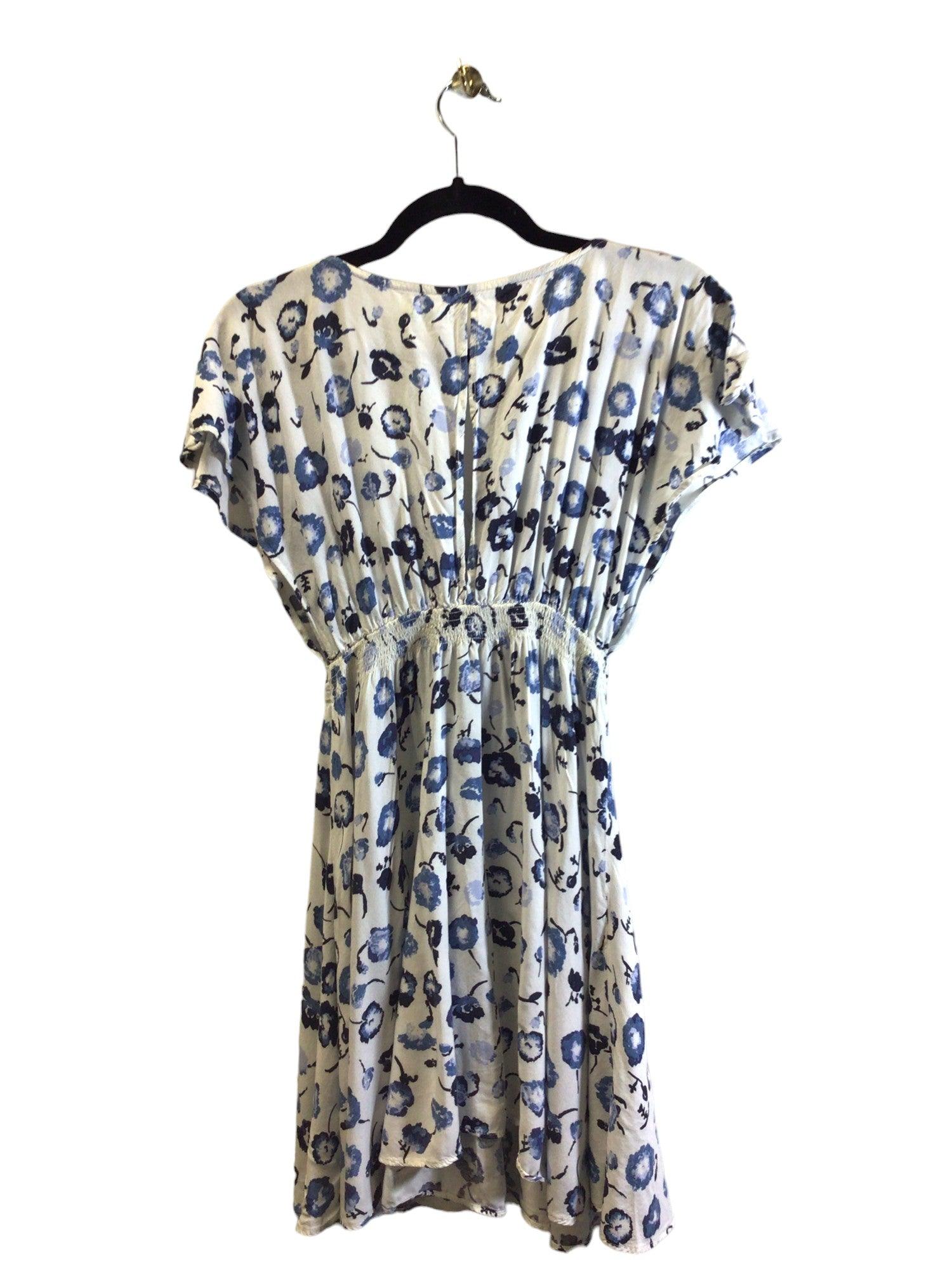 KIMCHI BLUE Stylish Women's Wrap Dress in White - Size S, Regular Fit