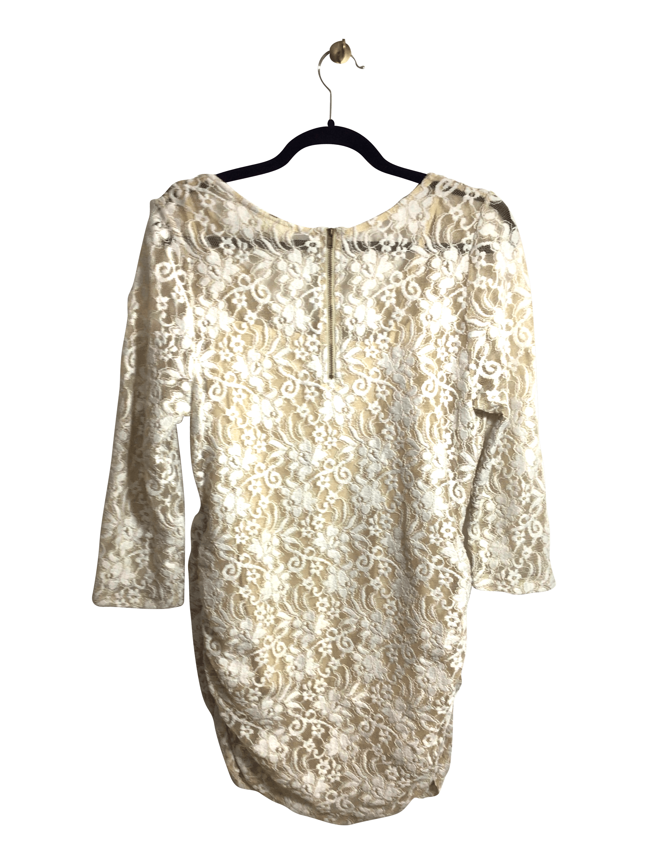 JESSICA SIMPSON Stylish Women's Regular-Fit Beige Blouse - Size L