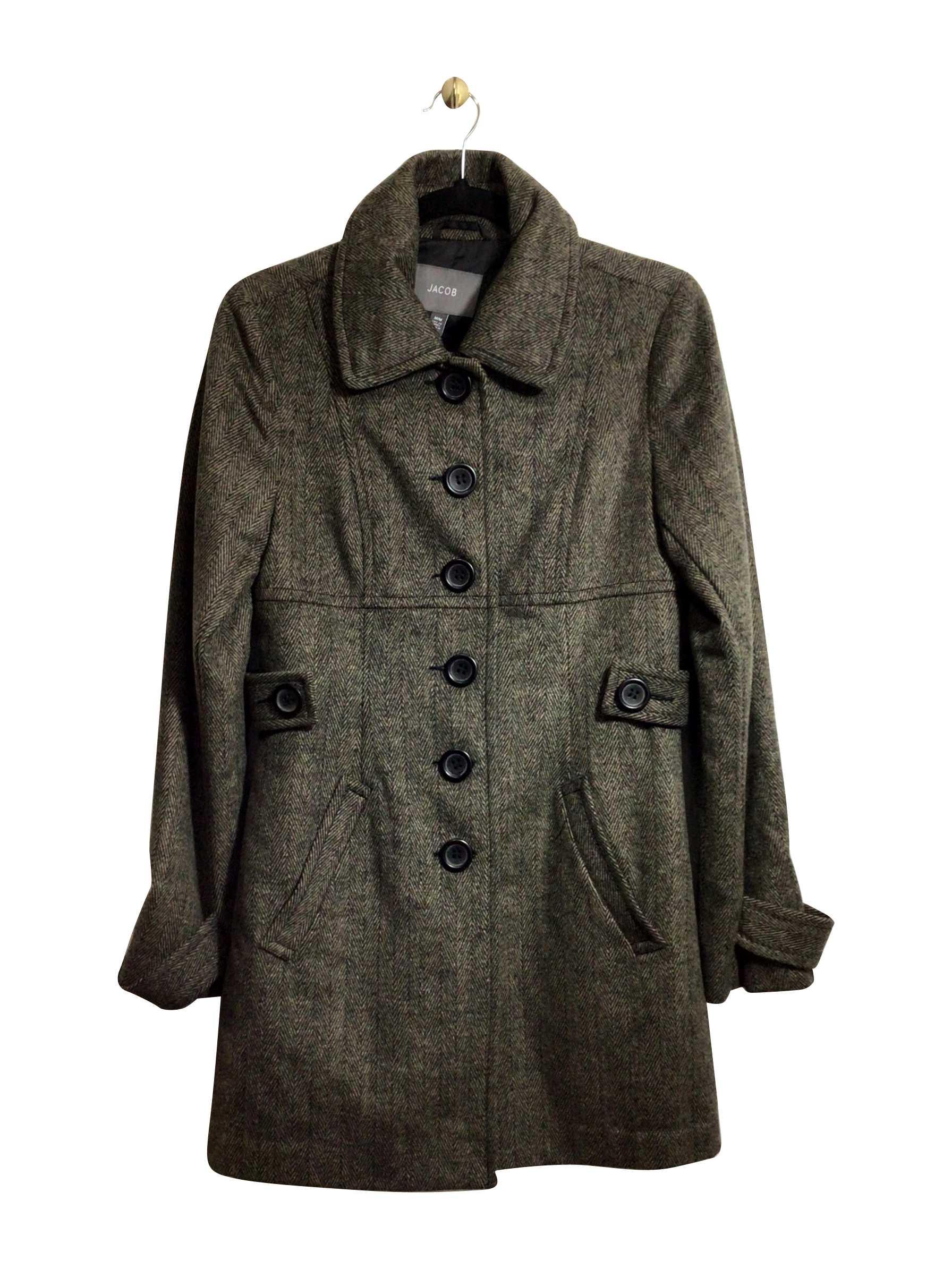 JACOB Stylish Regular Fit Brown Coat - Size M