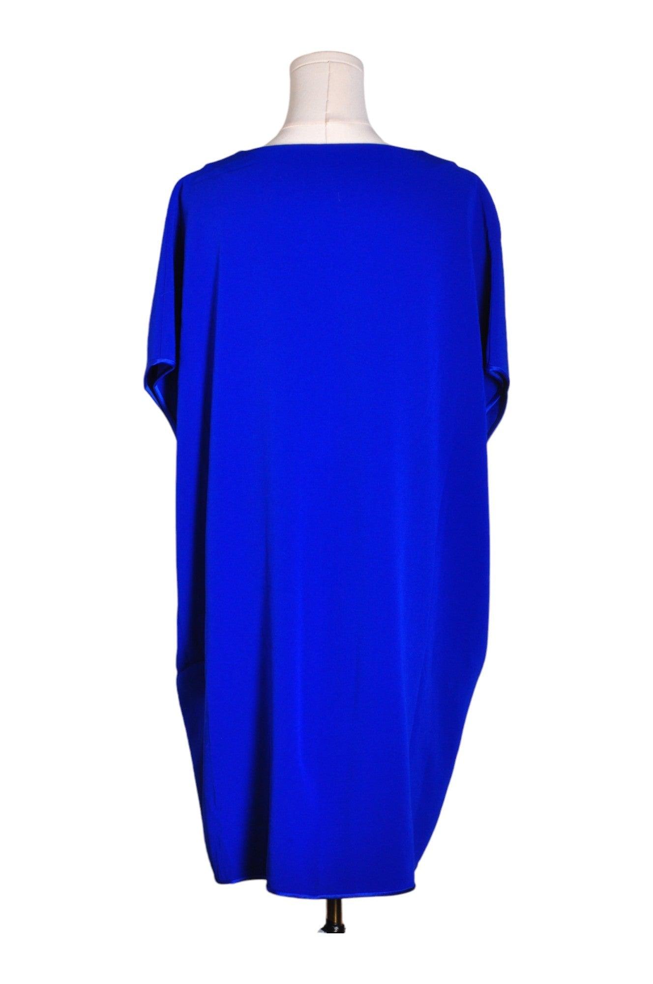 DIANE VAN FURSTENBERG Stylish Women's Blue Drop Waist Regular Fit Dress - Size L
