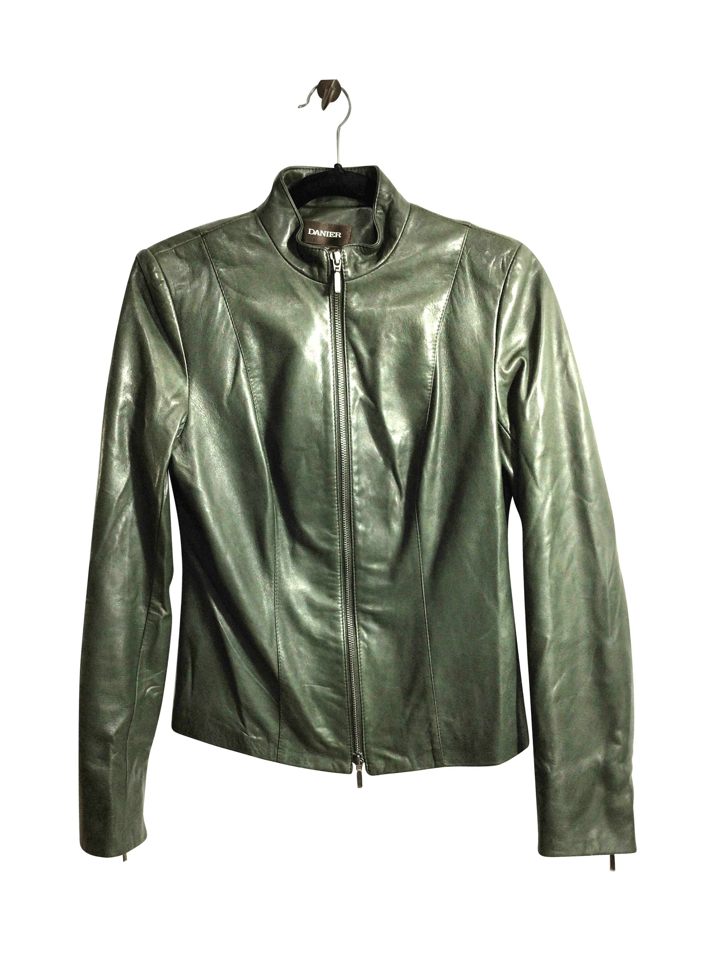 DANIER Stylish Women's Regular Fit Green Coat - XXS