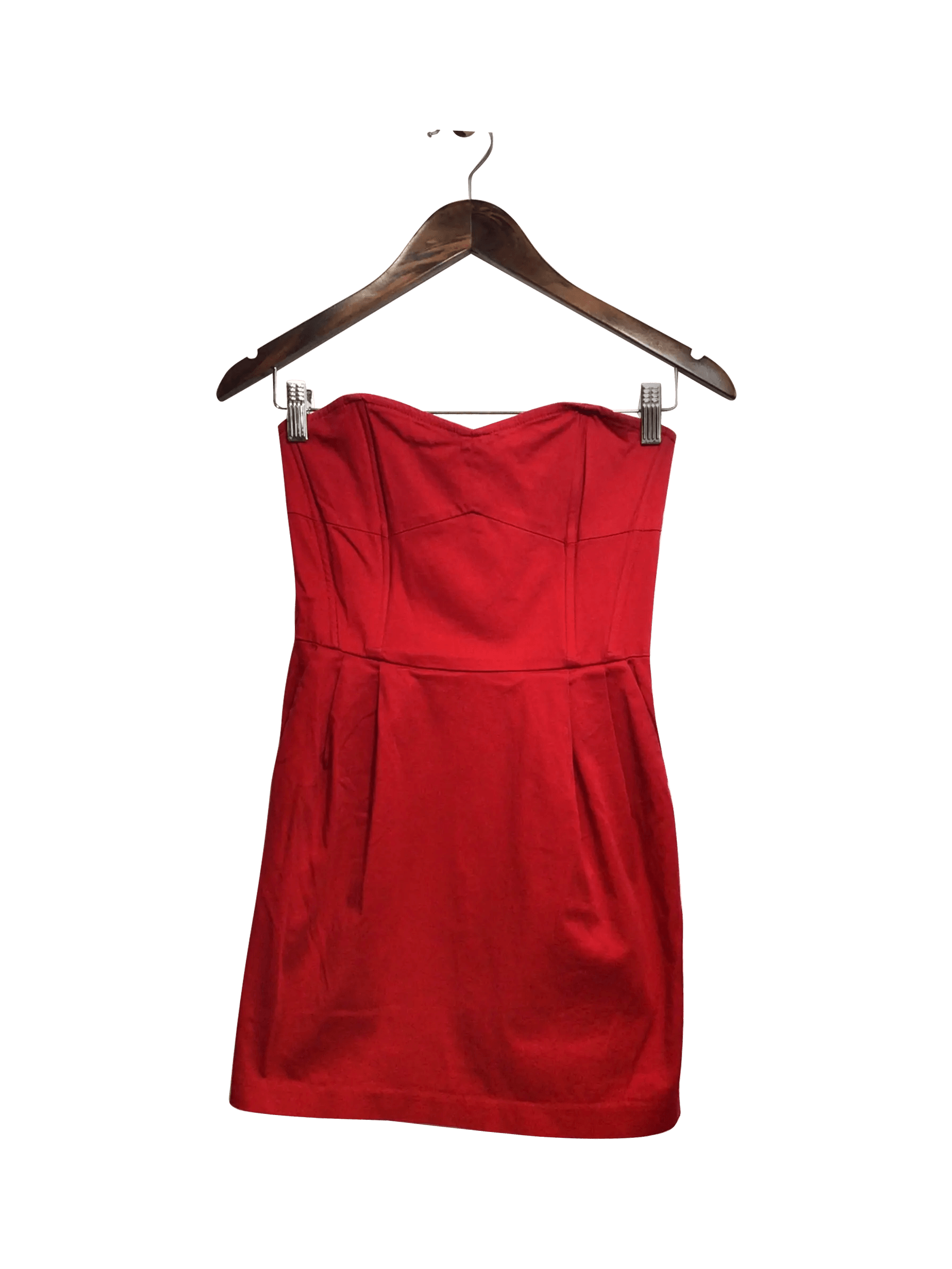 Stylish NECESSARY OBJECTS Regular Fit Red Mini Dress - Size S
