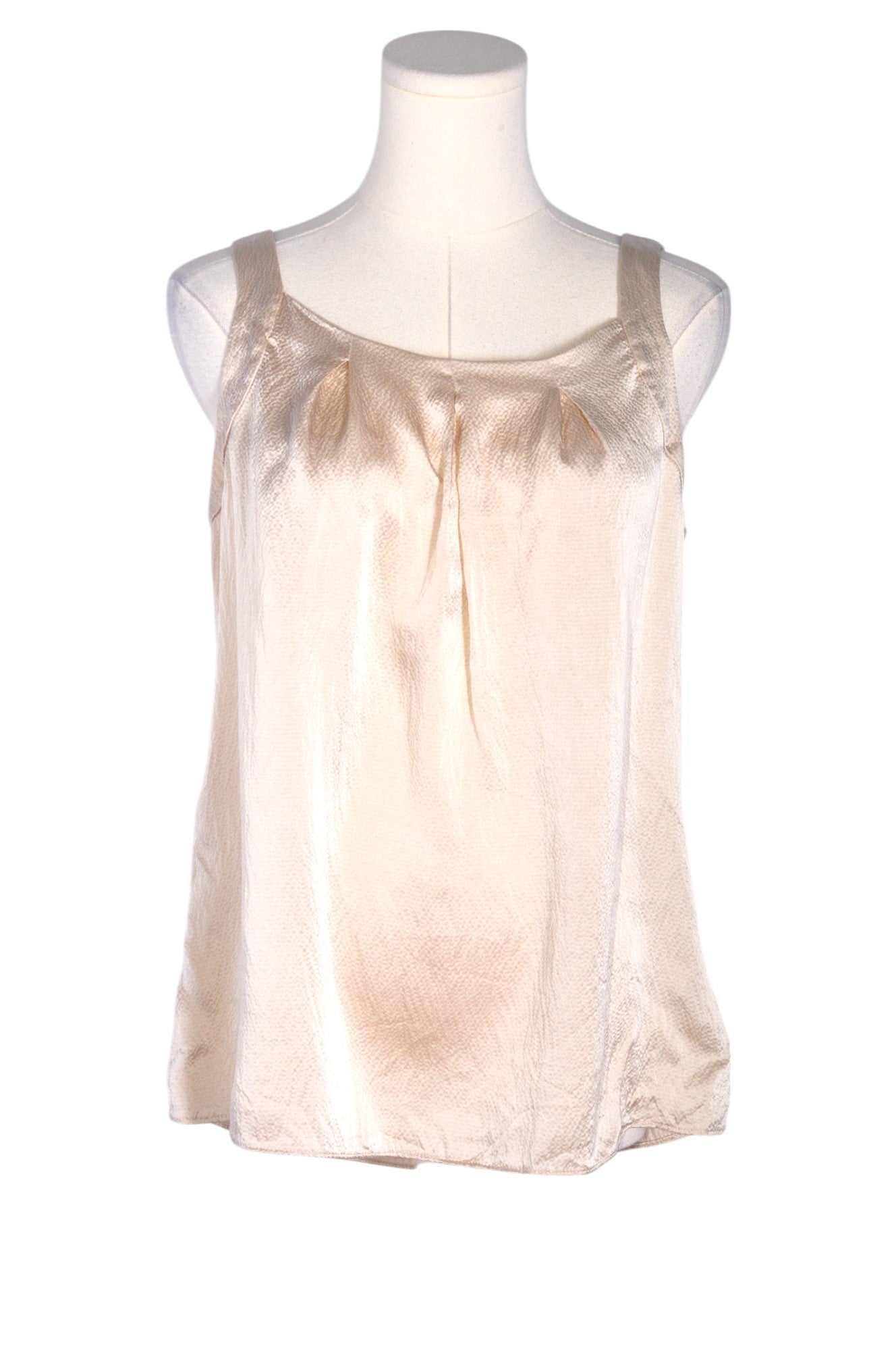 J. CREW Stylish Second - Hand Women's Beige Regular - Fit Blouse Size 8