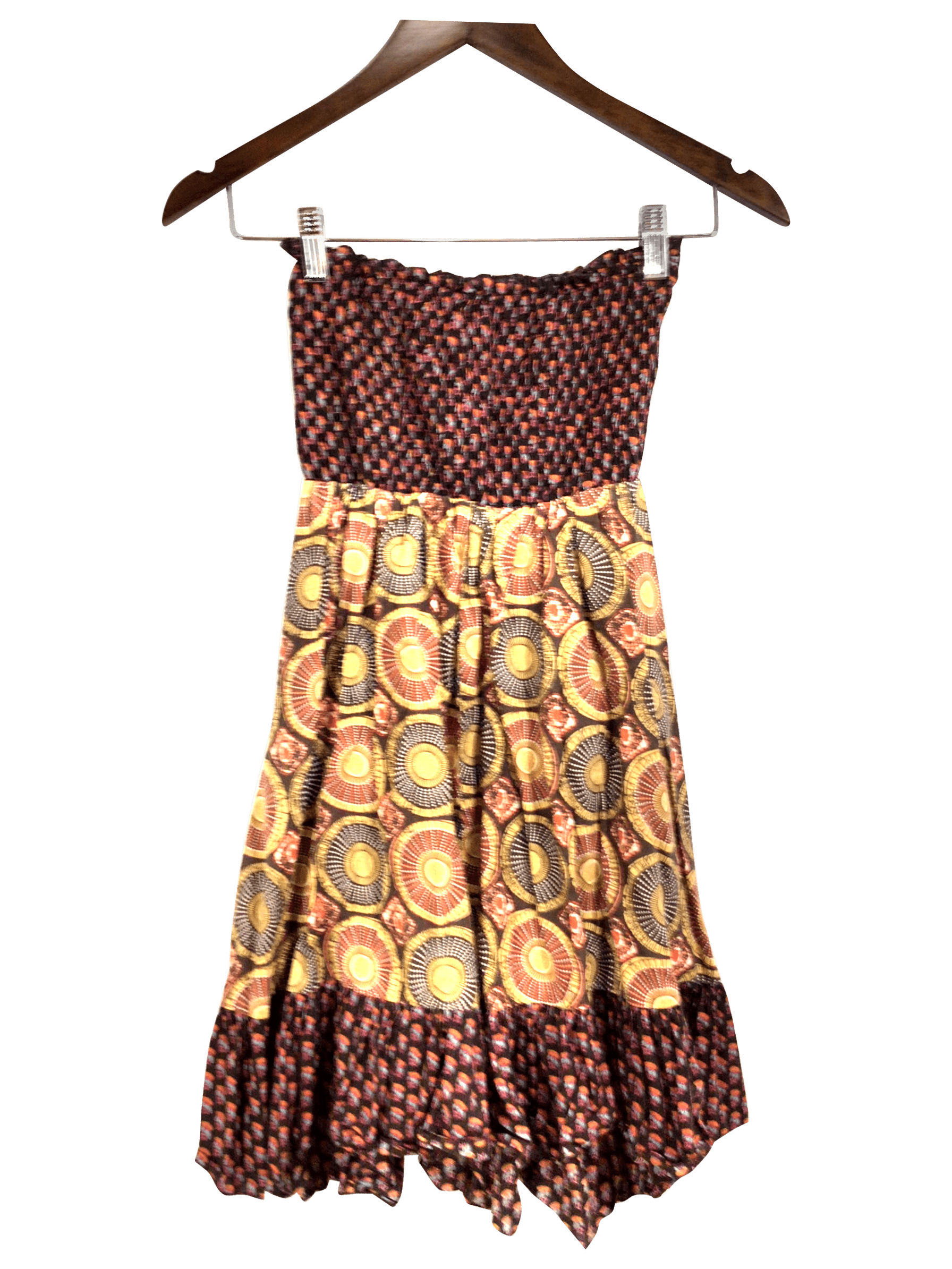 Stylish AMERICAN RAG Brown Regular Fit Shift Dress - Size S