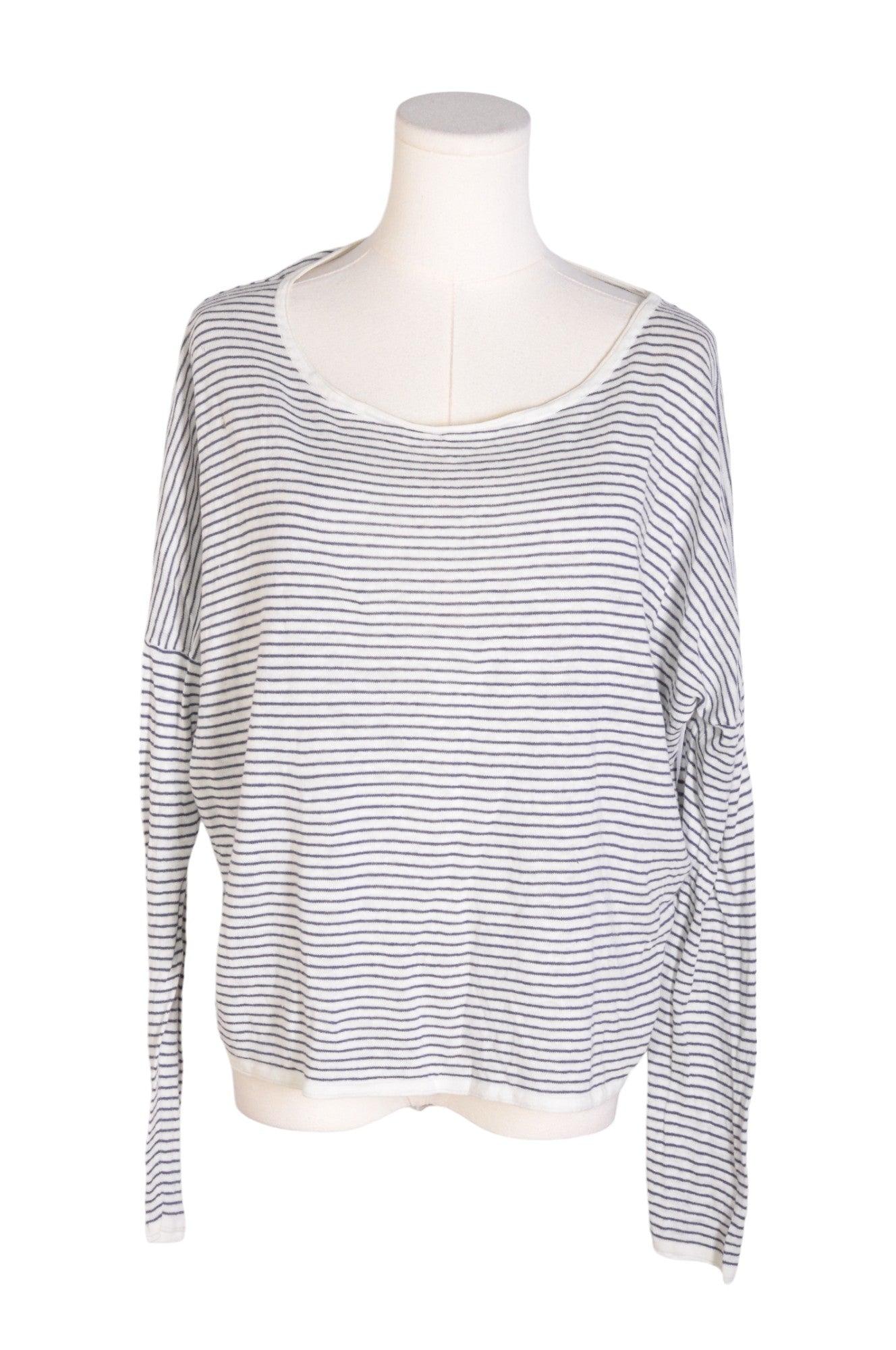 Stylish NAIT Women's White Regular Fit Long - Sleeve T - Shirt in Size M