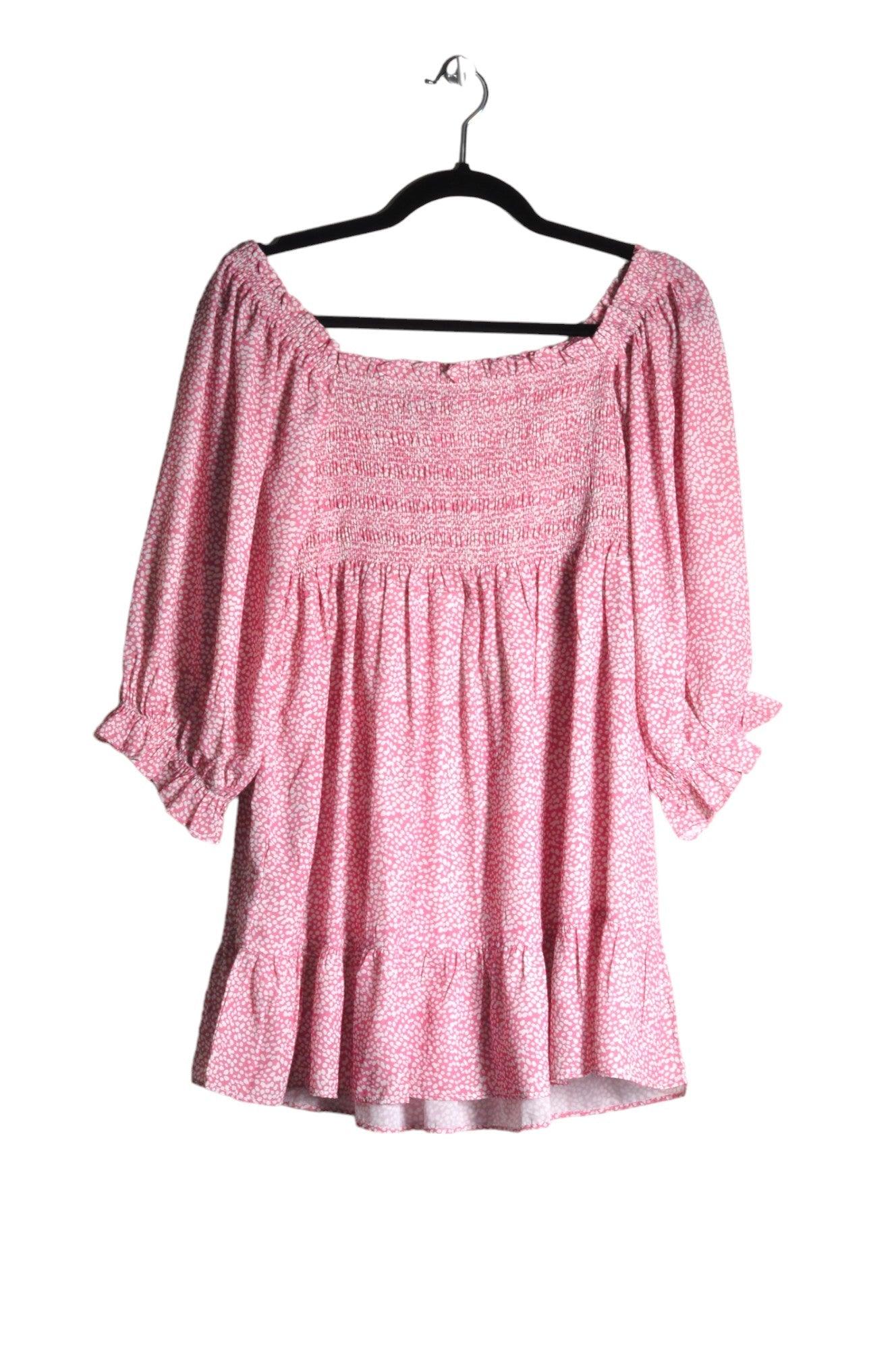 Stylish DAVI & DANI Pink Regular Fit Women's Blouses - Size M