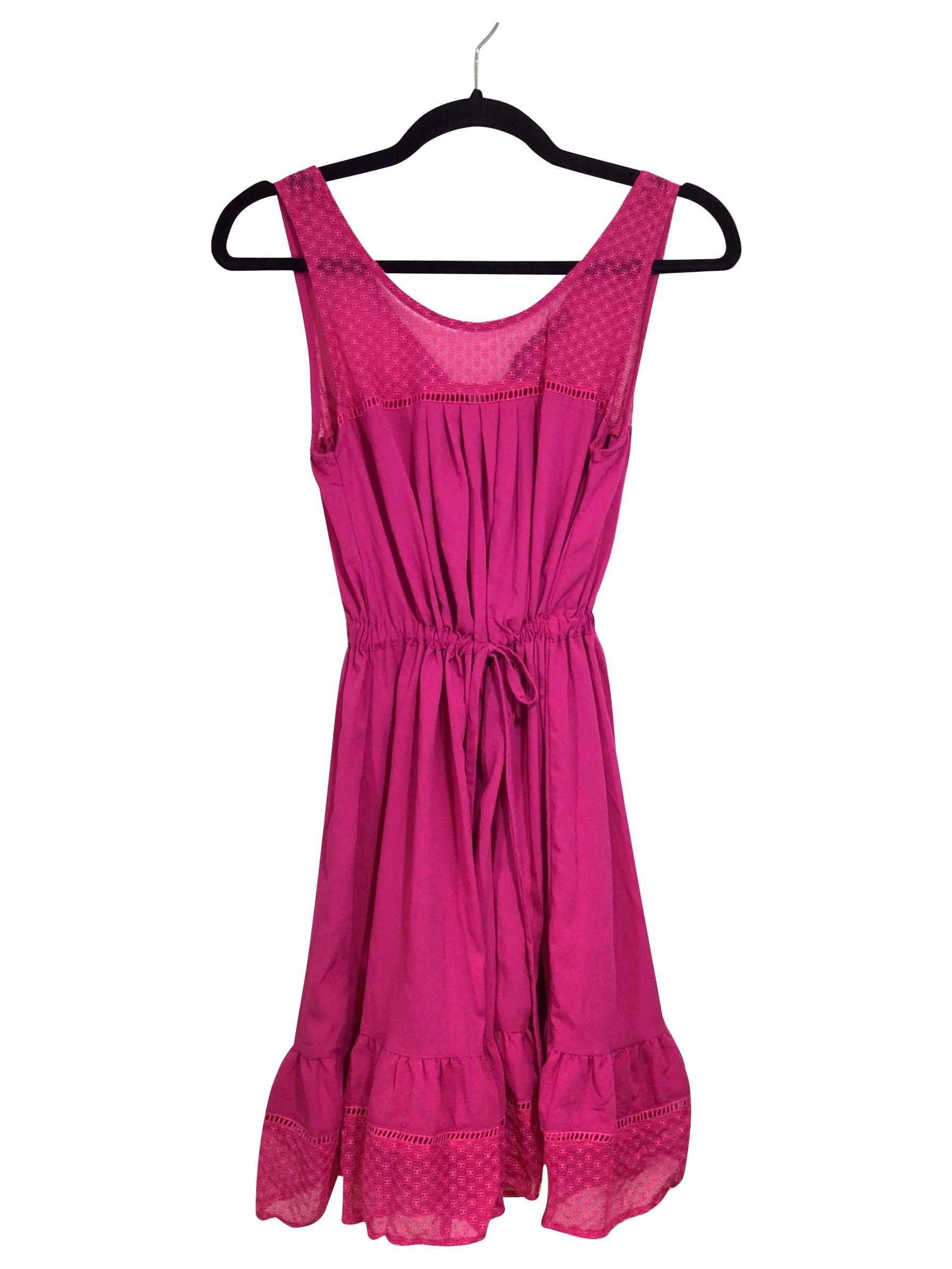 Stylish DOE & RAE Regular Fit Pink Wrap Dress - Size S