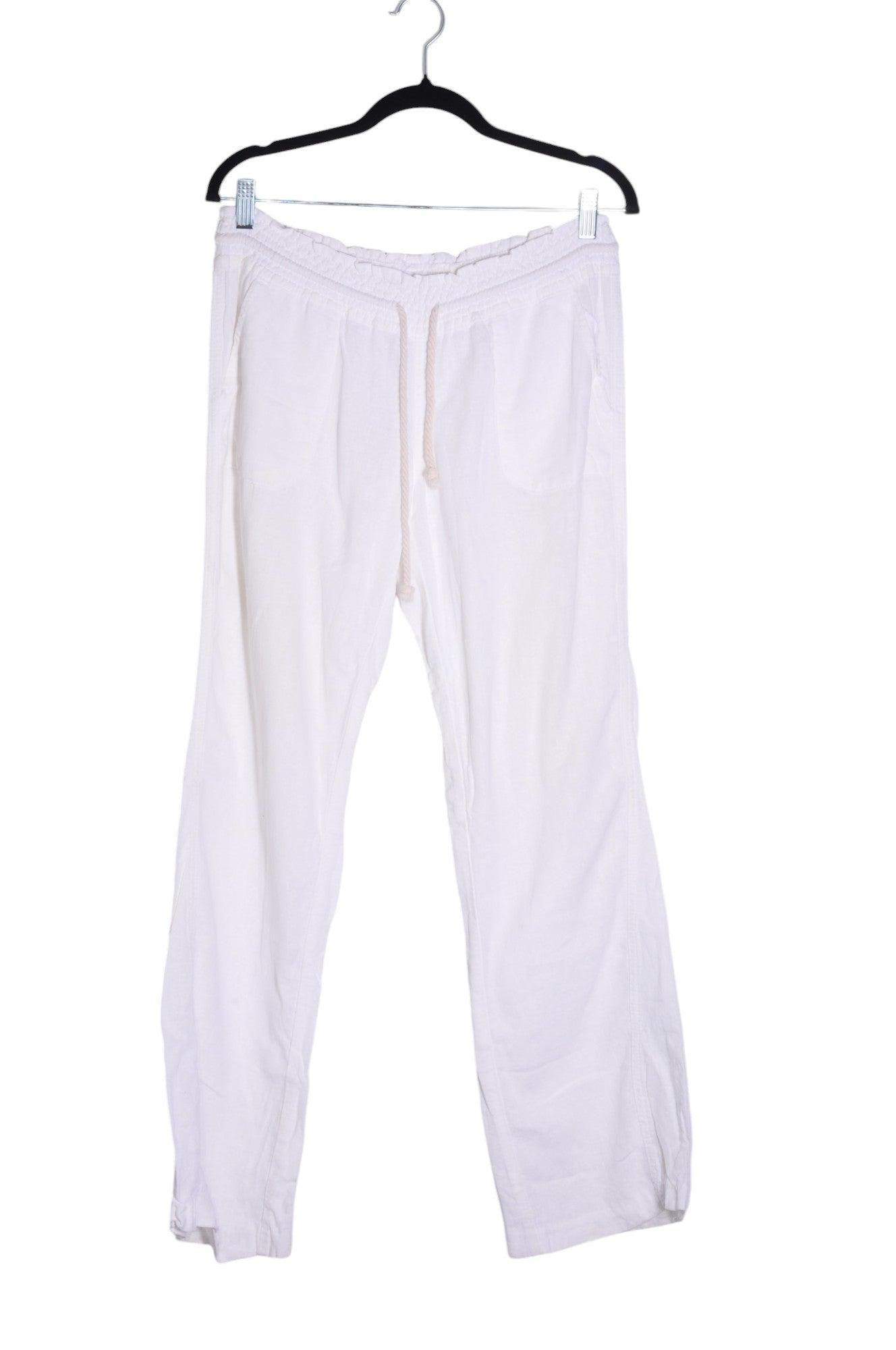 ROXY Stylish Women's White Regular Fit Work Pants - Size M