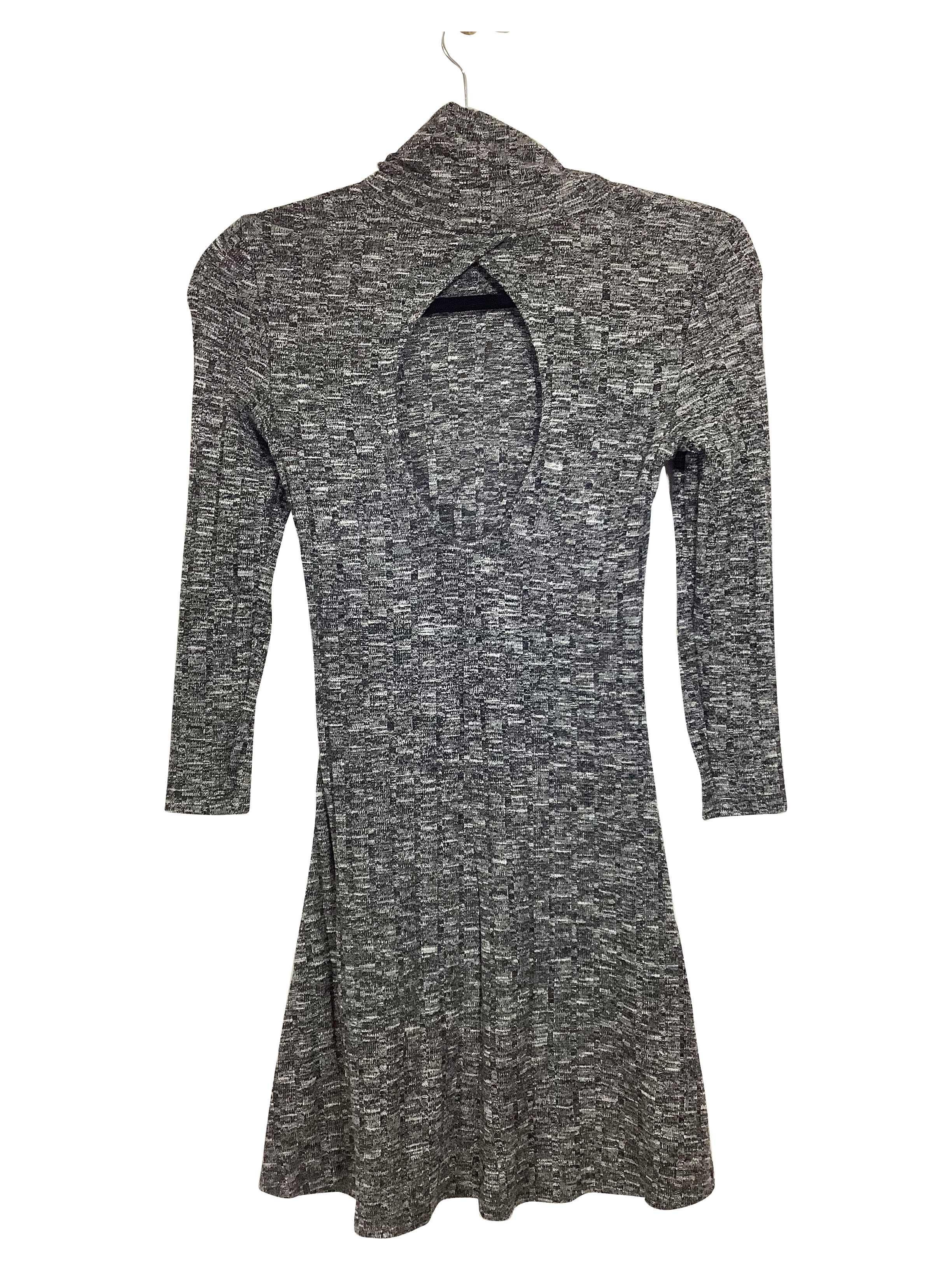 Stylish AMERICAN EAGLE Regular Fit Gray Shift Dress - XXS