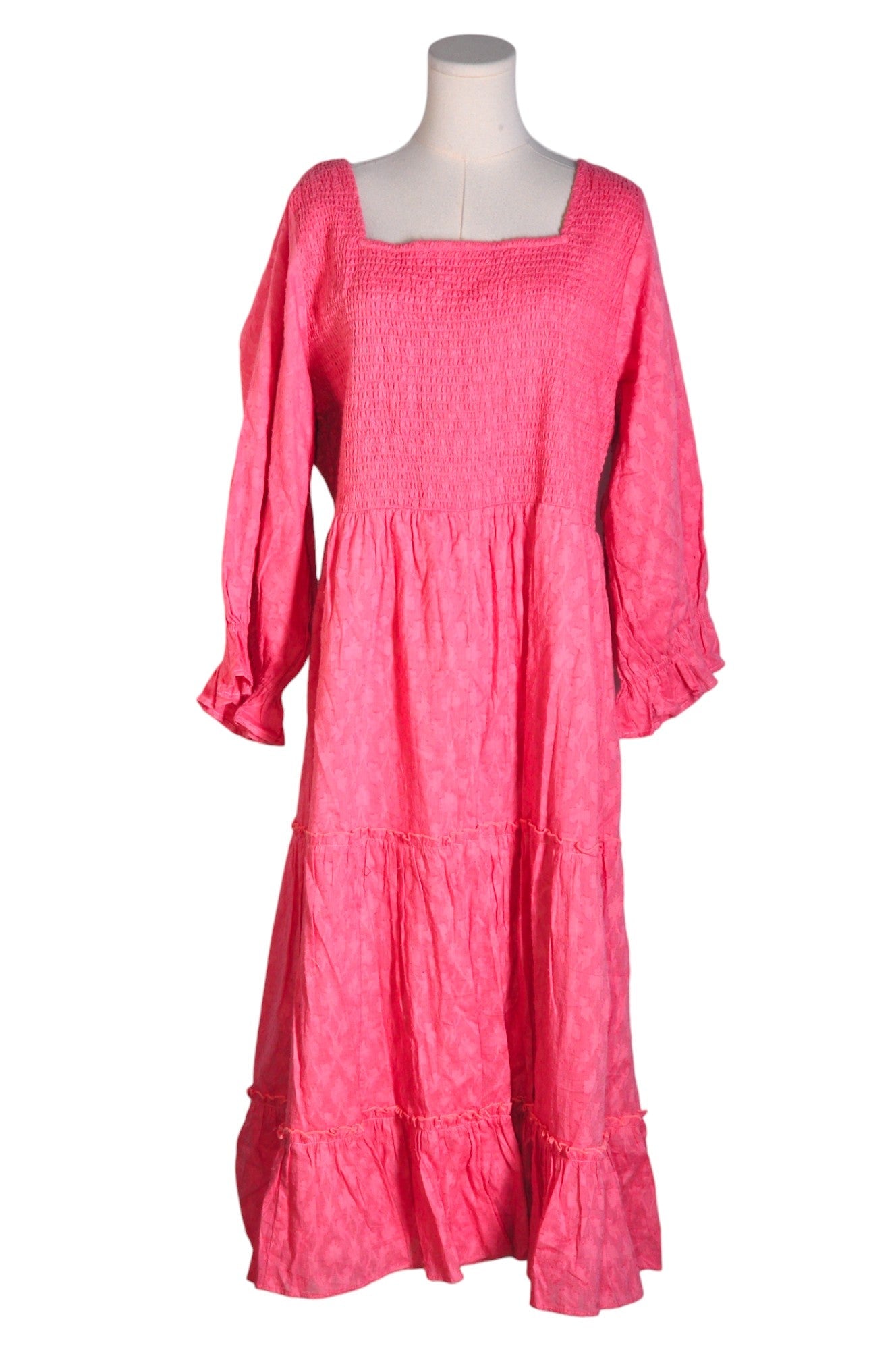 JESSAKAE Stylish Women's Pink XXL Regular Fit Maxi Dresses