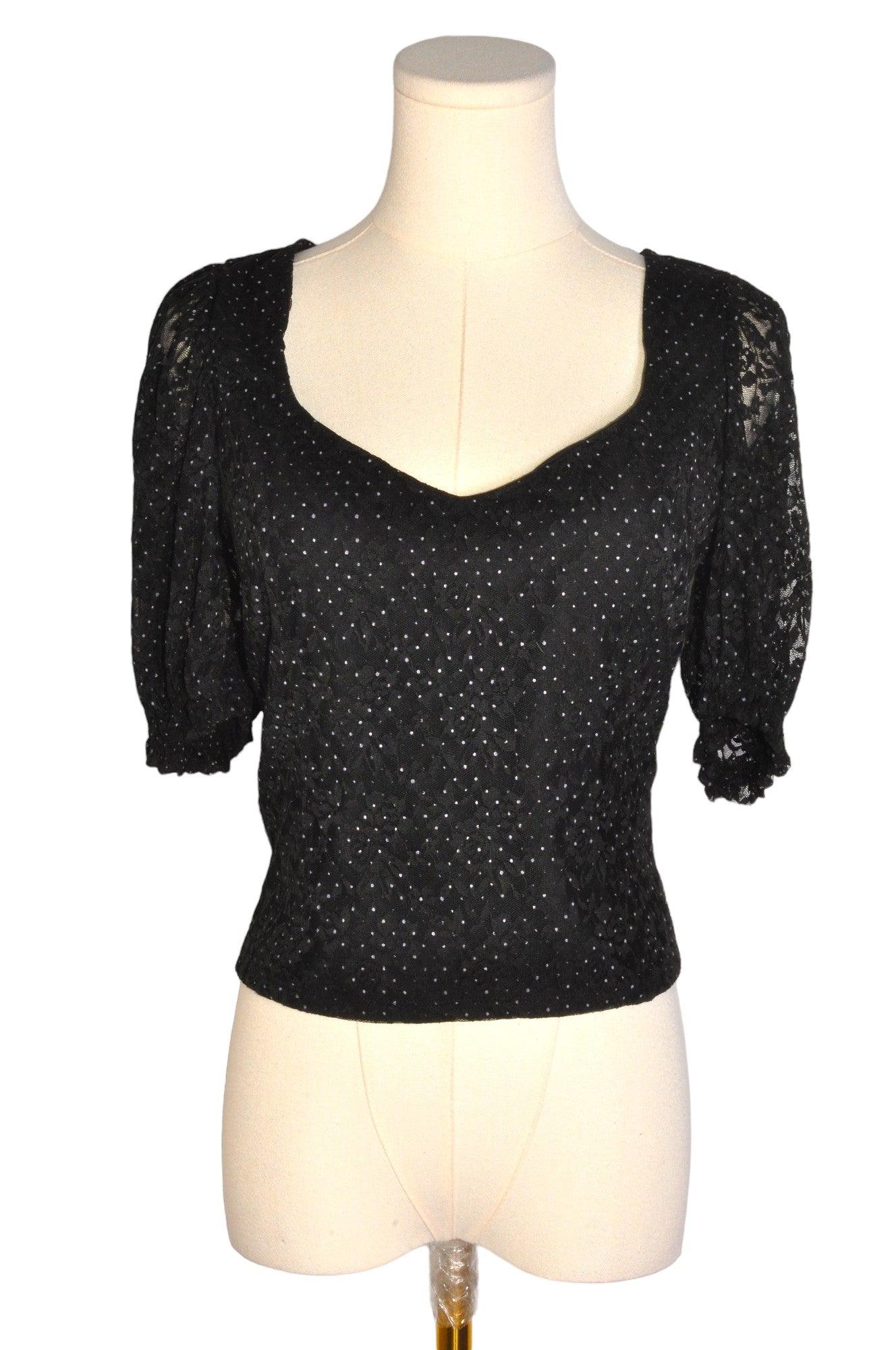 Gorgeous DYNAMITE Black Regular Fit Women's Blouses - Size M