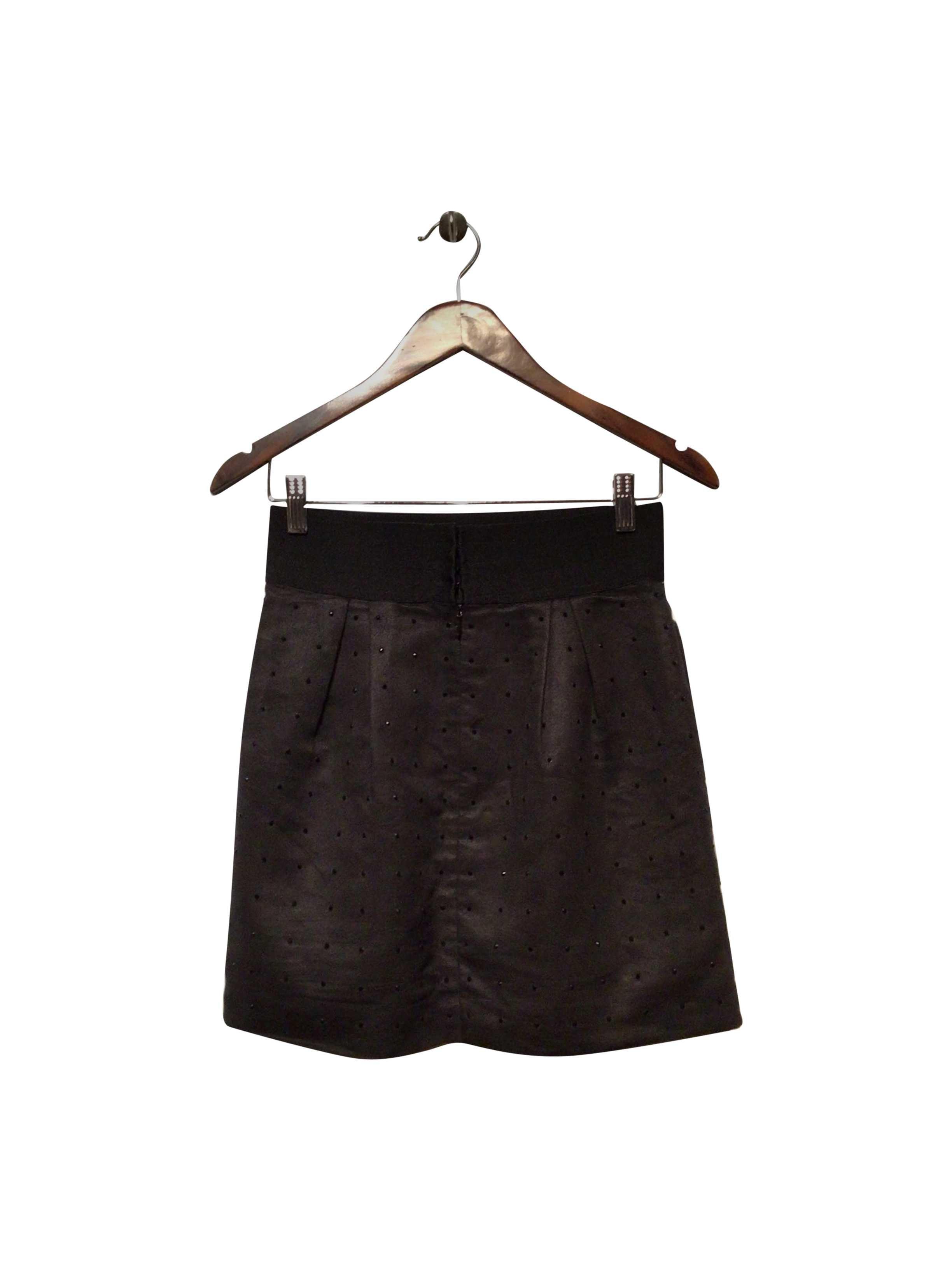 CLUB MONACO Stylish Regular Fit Black Skirt - Size 4