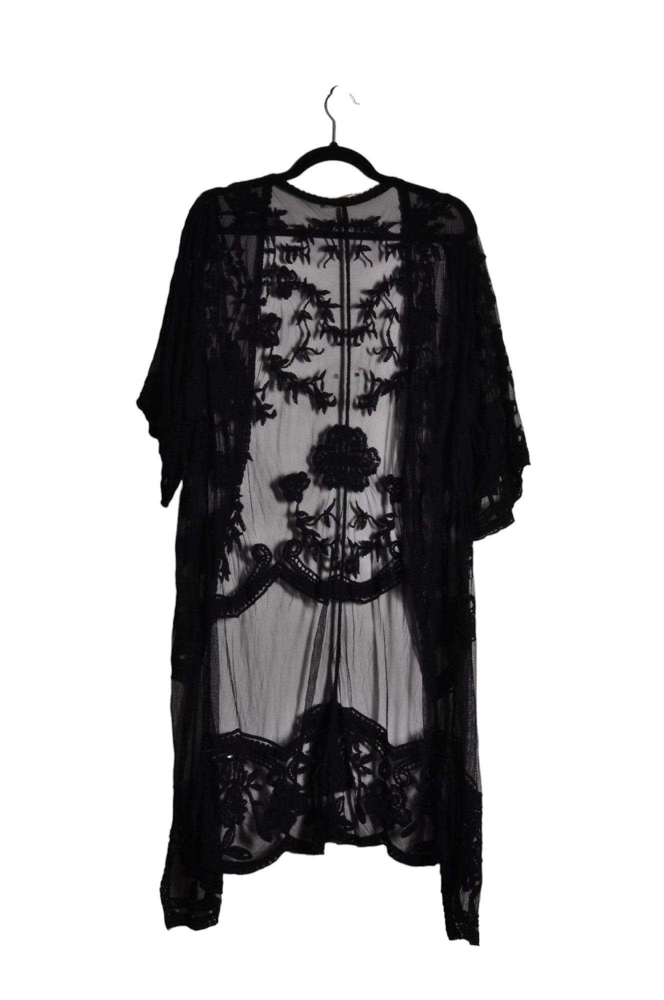ANNA KACI Stylish Women's Regular Fit Black Blouse - Size XL