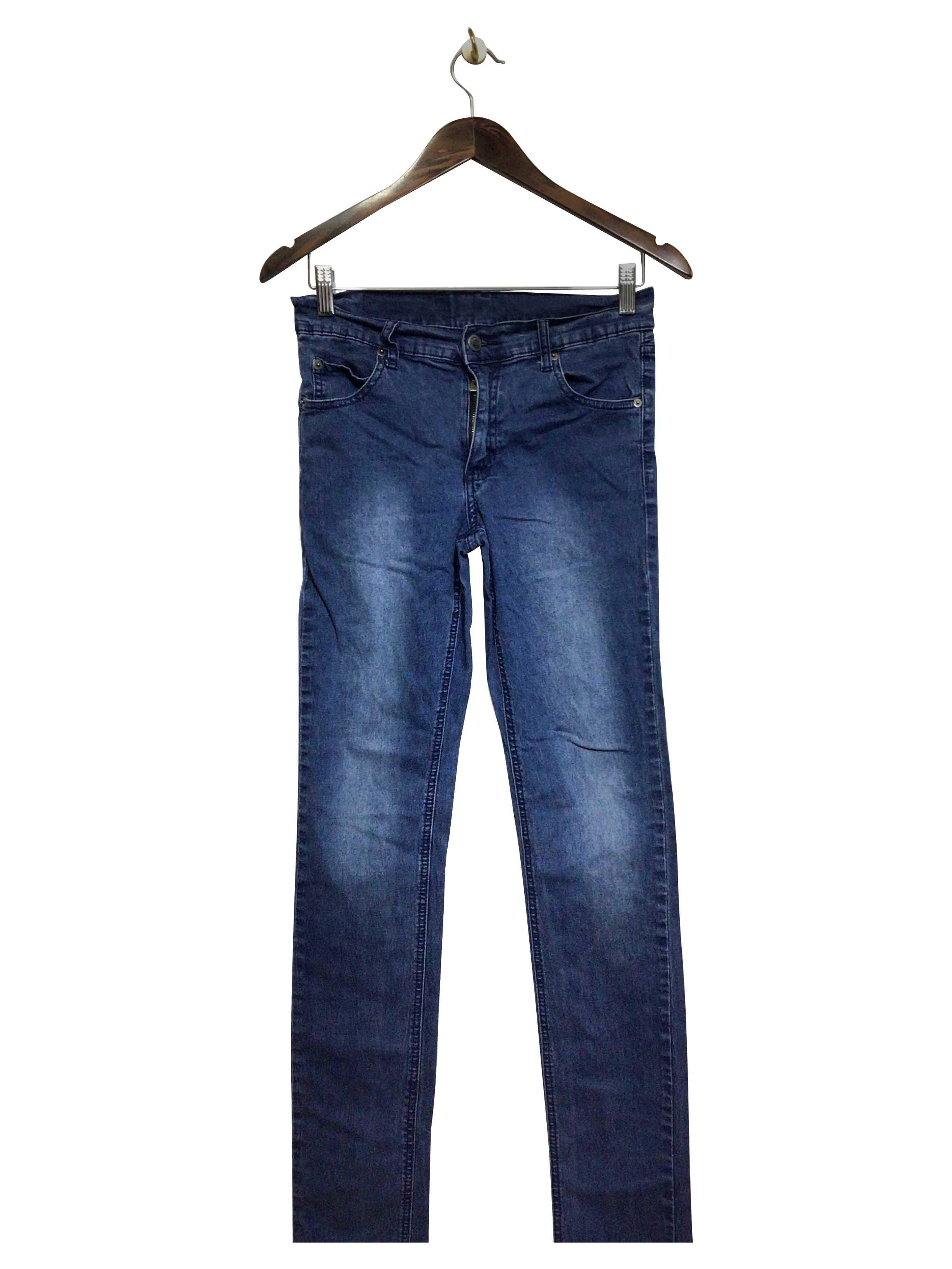 CHEAP MONDAY Stylish Regular Fit Blue Straight - Legged Jeans Size 30x34