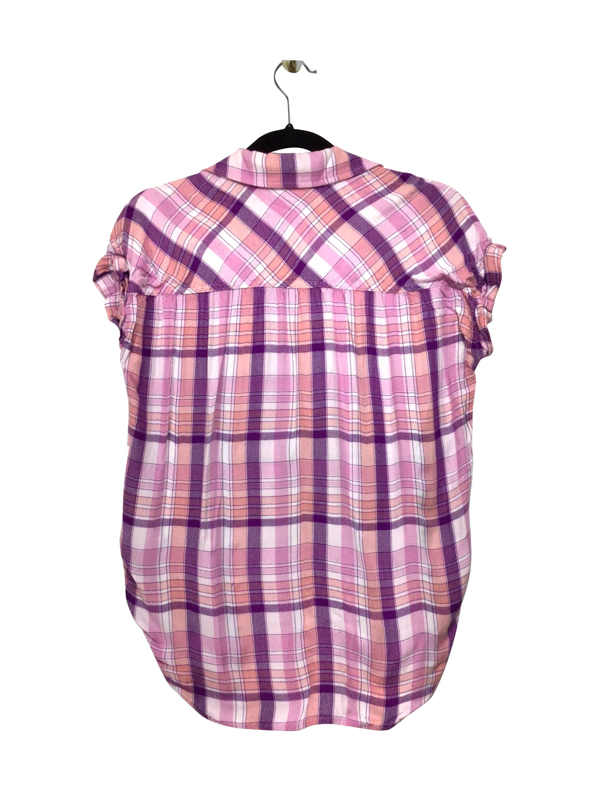 CLOTH & STONE Charming Pink Regular Fit Button-down Top - XS