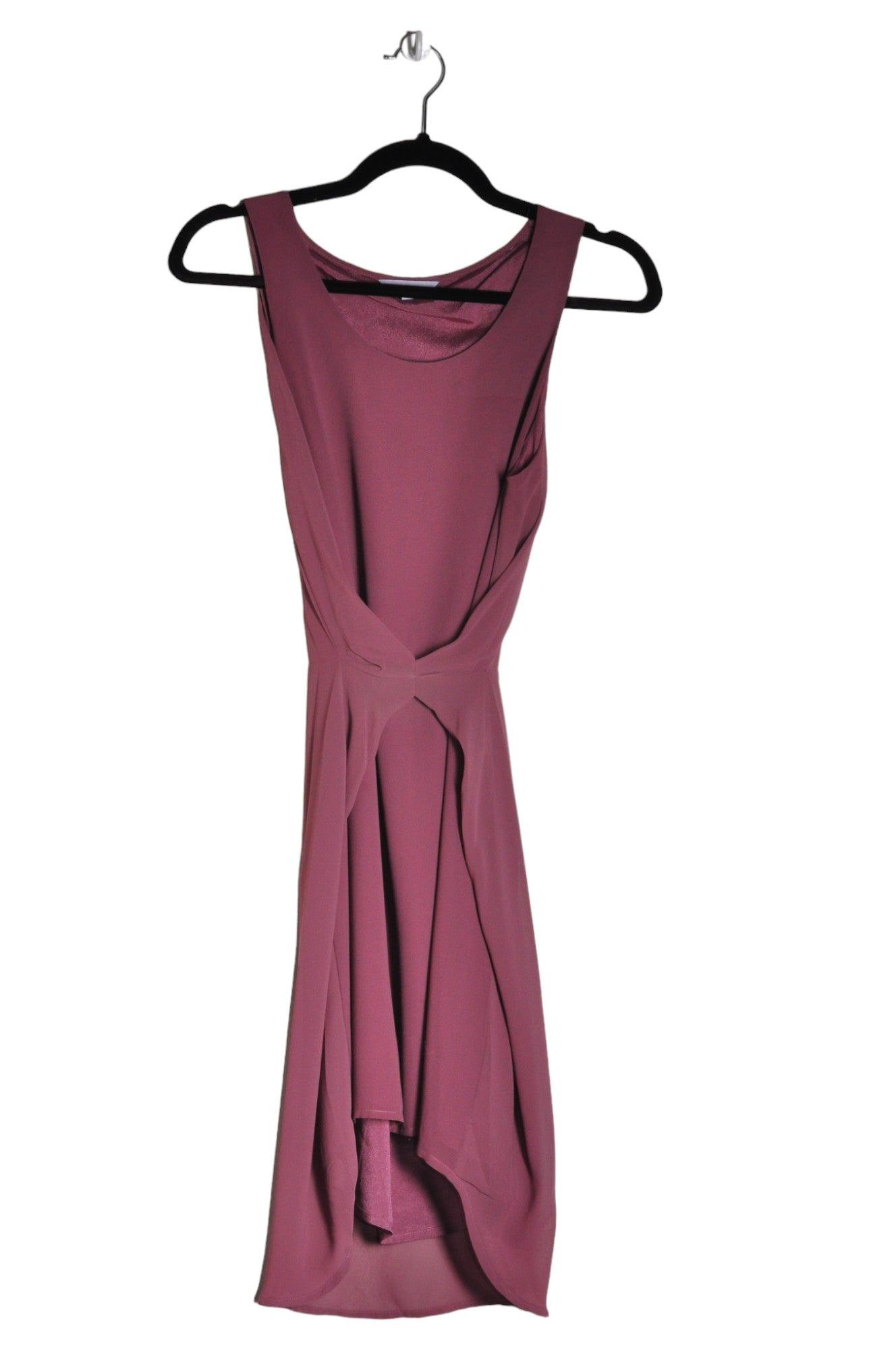 Stylish NAKED ZEBRA Women's Regular Fit Wrap Dress in Pink - Size S