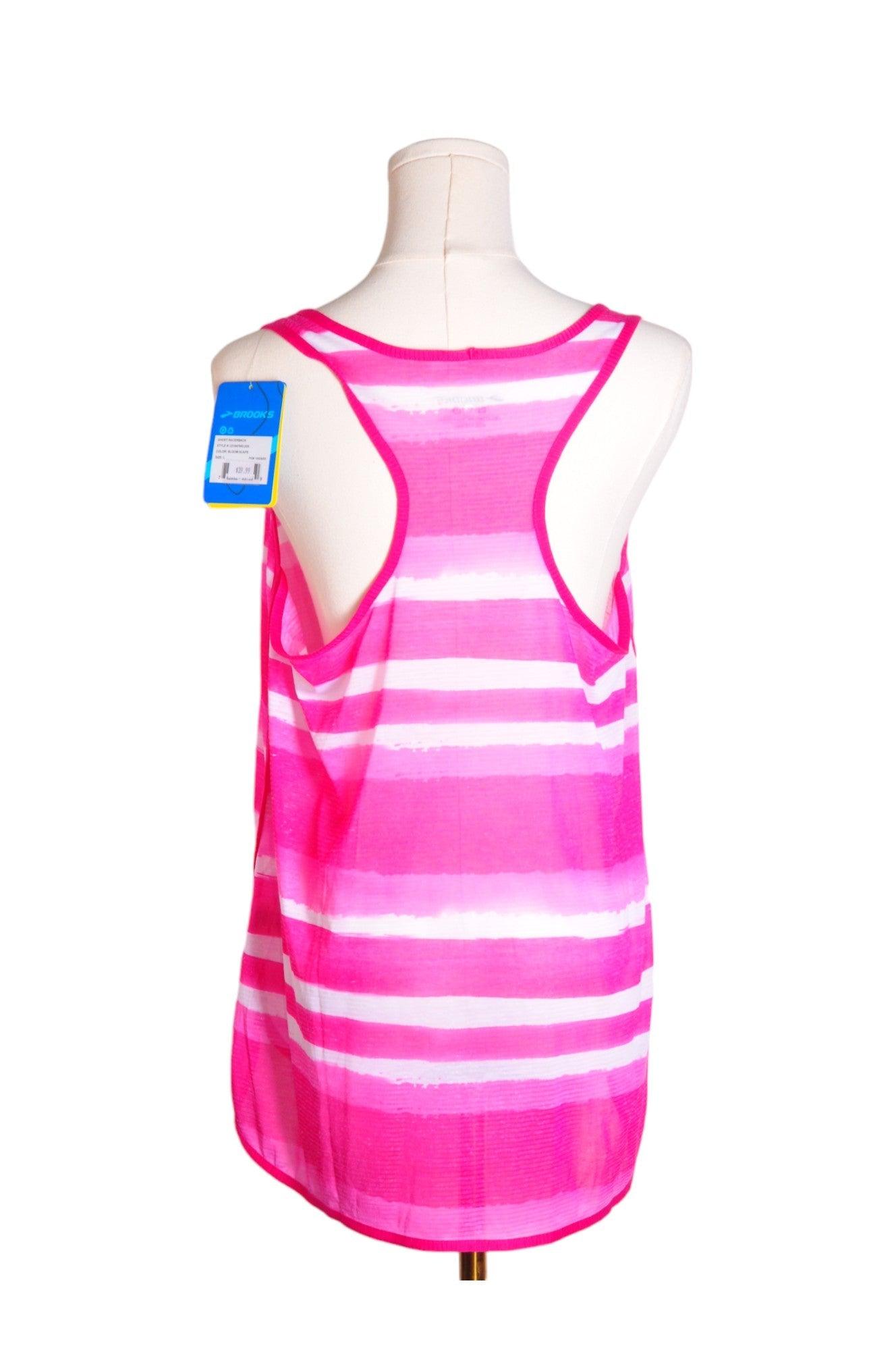 BROOKS Stylish Pink Regular Fit Women's Tank Tops - Size L
