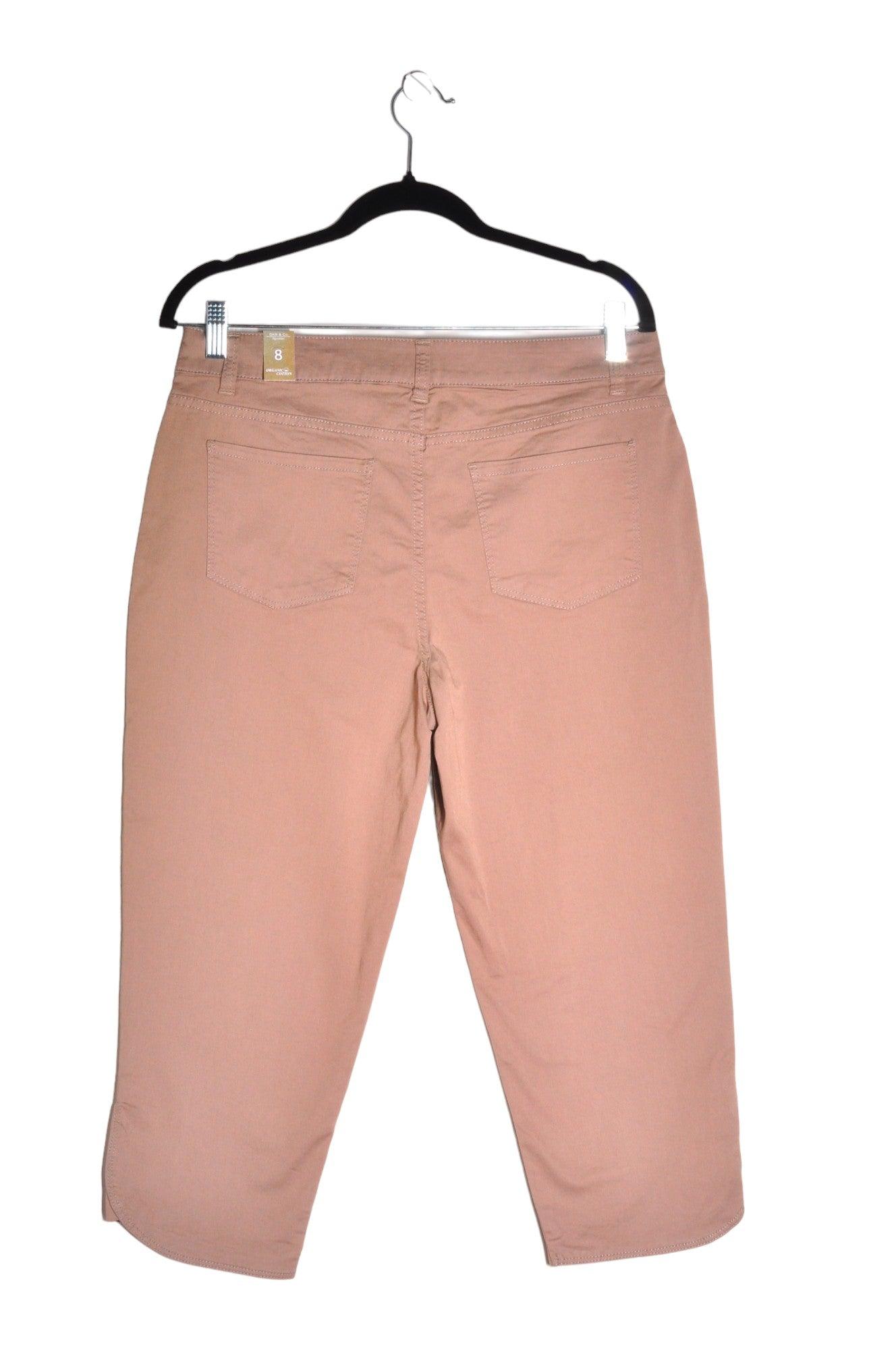 DKR & CO. Stylish Women's Brown Regular Fit Capri Pants - Size 8