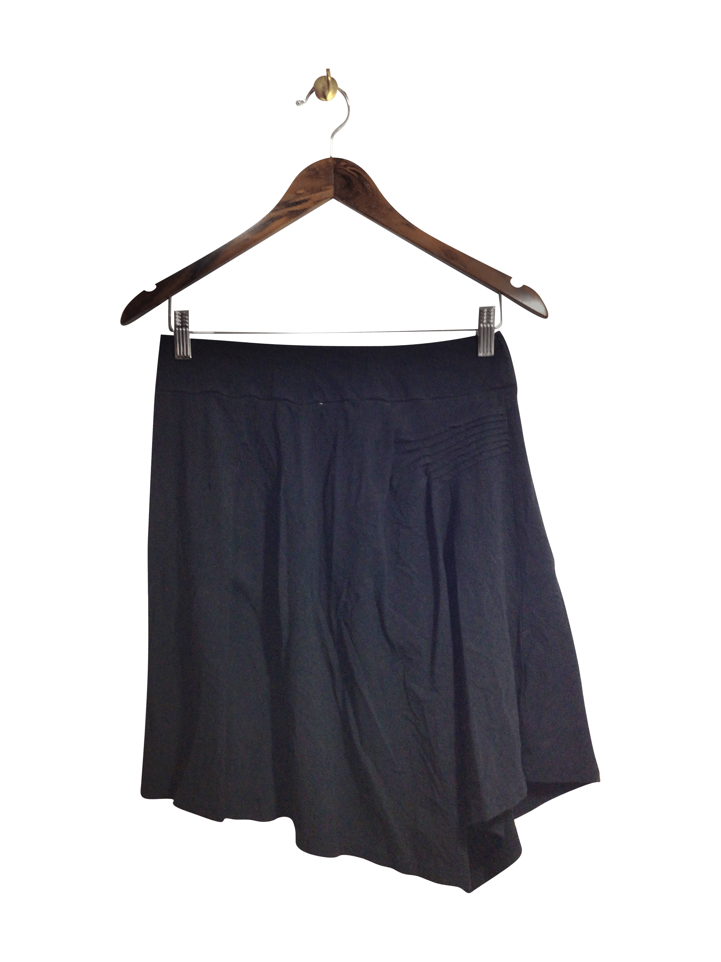Stylish ECHO RAIN Women's Black Regular Fit Casual Knee-Length Skirt - Size M
