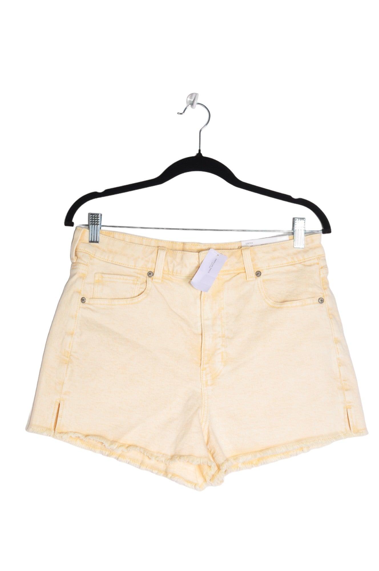 Stylish AMERICAN EAGLE Women's Classic Beige Regular Fit Shorts - Size 10