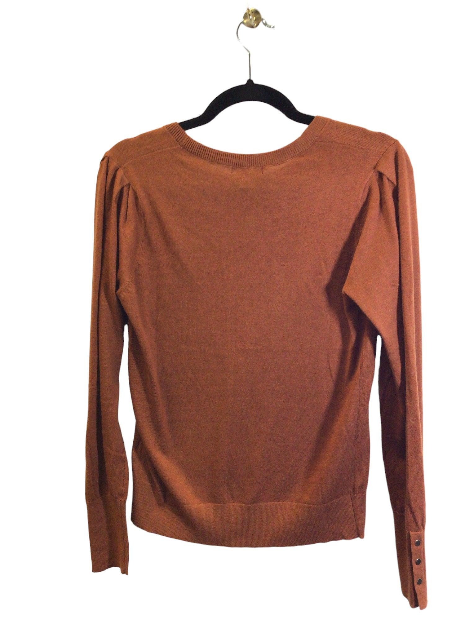 RW&CO Stylish Women's Regular-Fit Brown T-Shirts - Size M