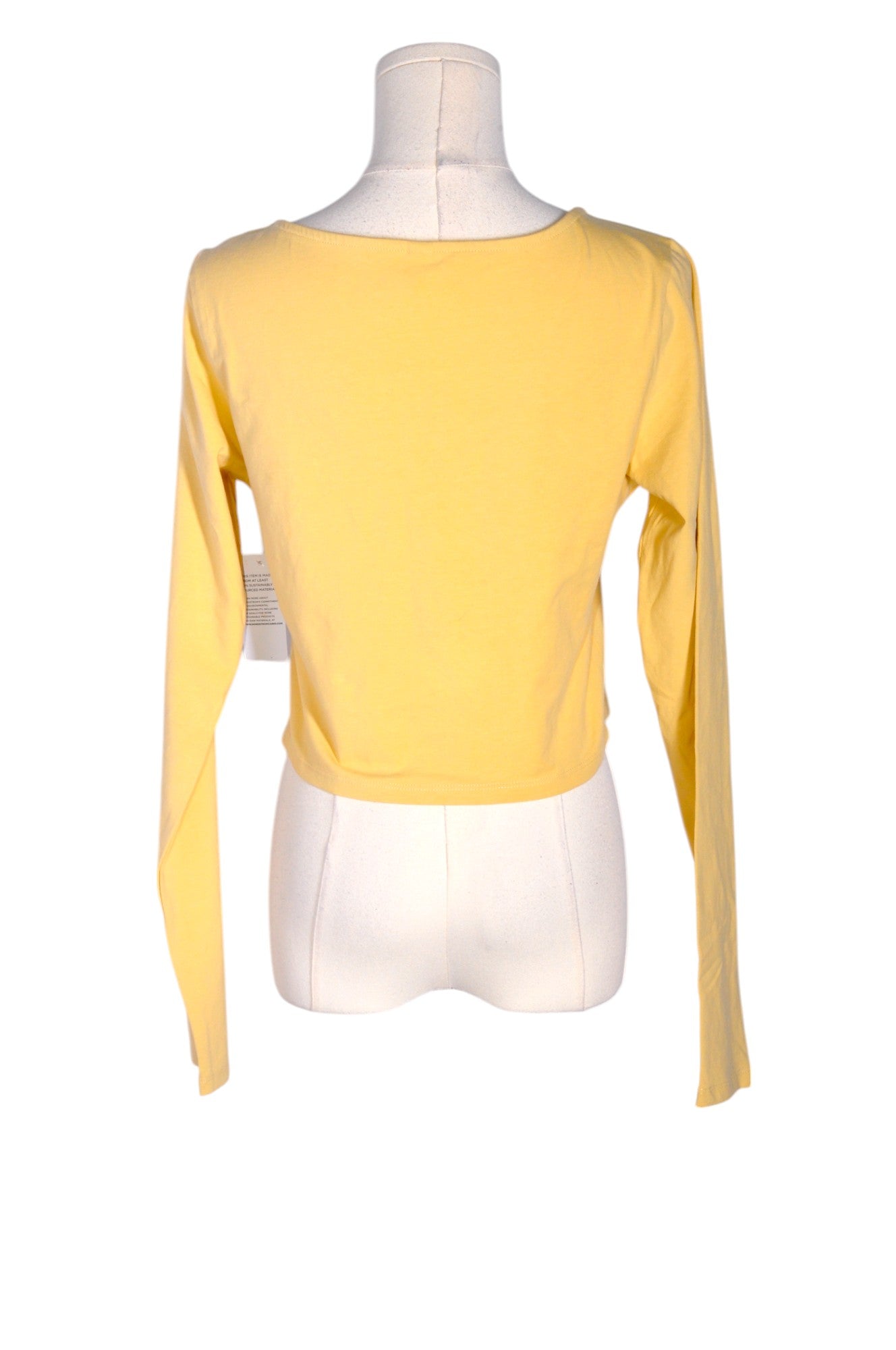 Stylish BP Women's Regular Fit Yellow Crop Top - Size L