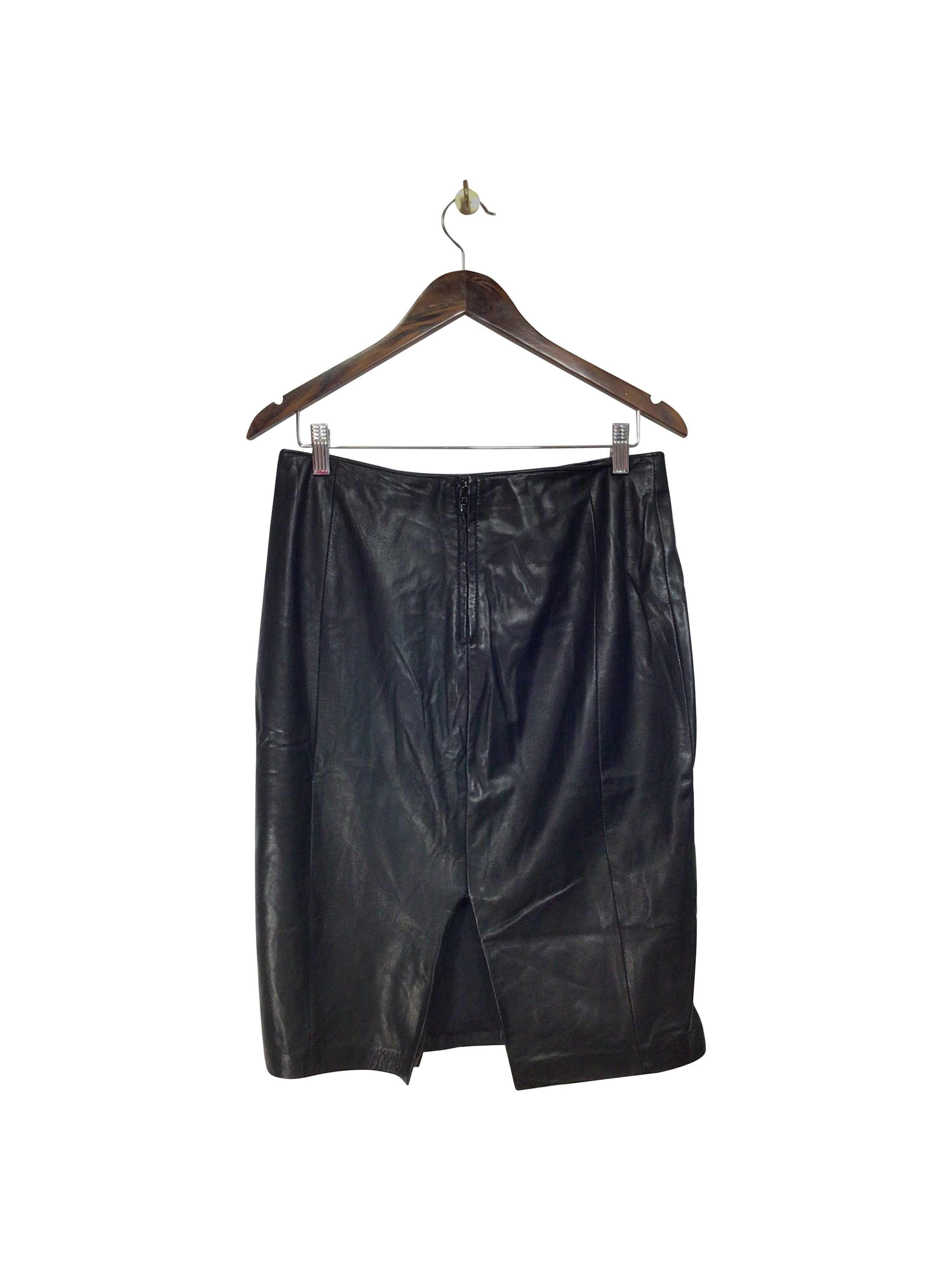 DANIER Stylish Regular Fit Black Skirt - Size 6