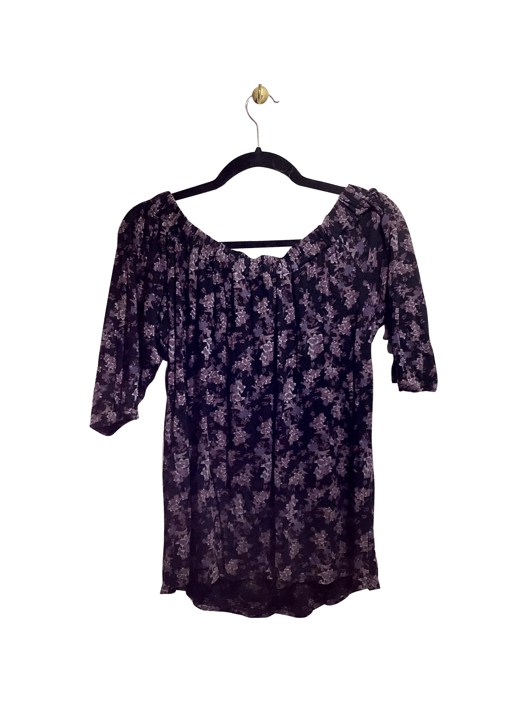 DELETTA Stylish Regular Fit Purple Blouse - Size S